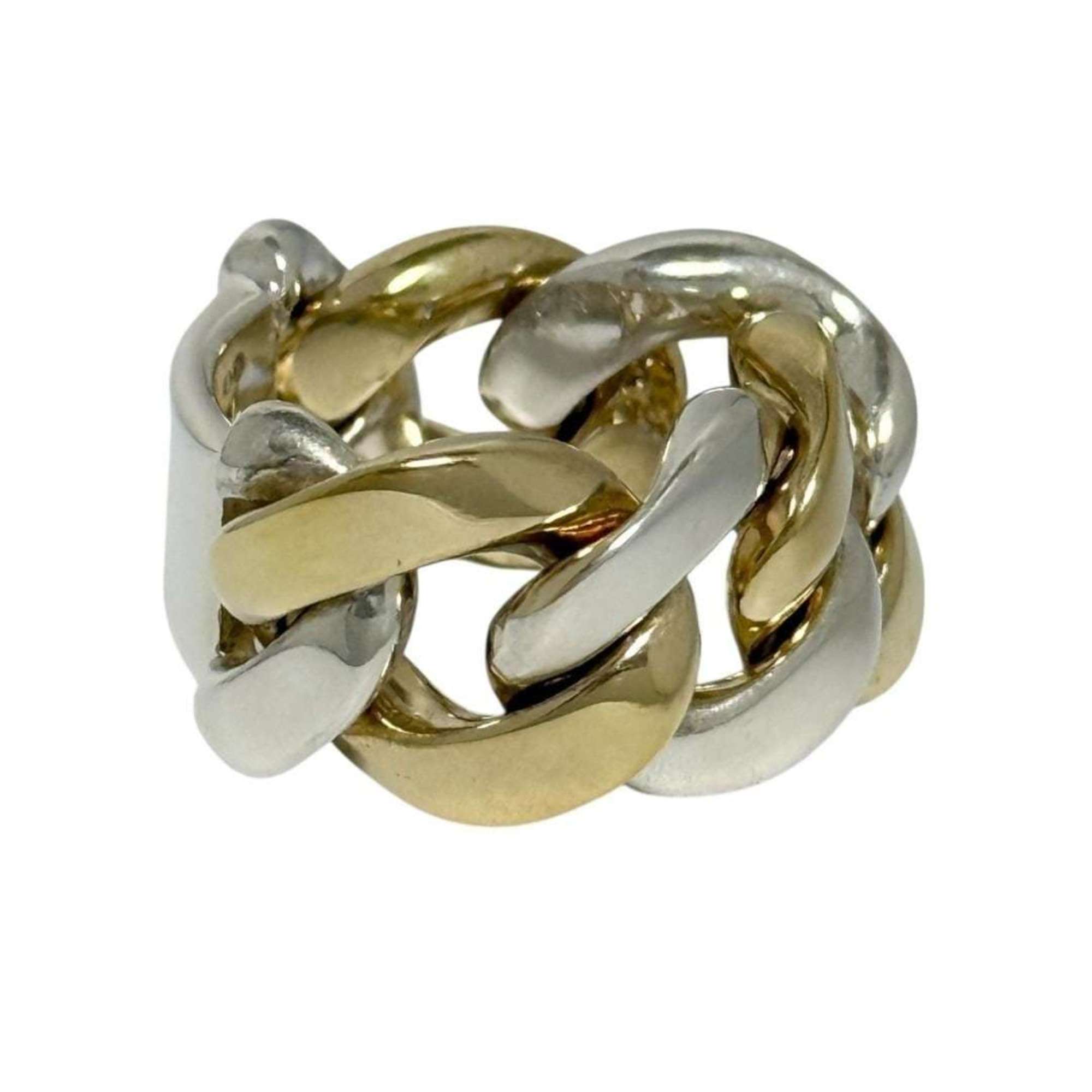 Bottega Veneta Silver 925 Band Ring (Pre-Owned)