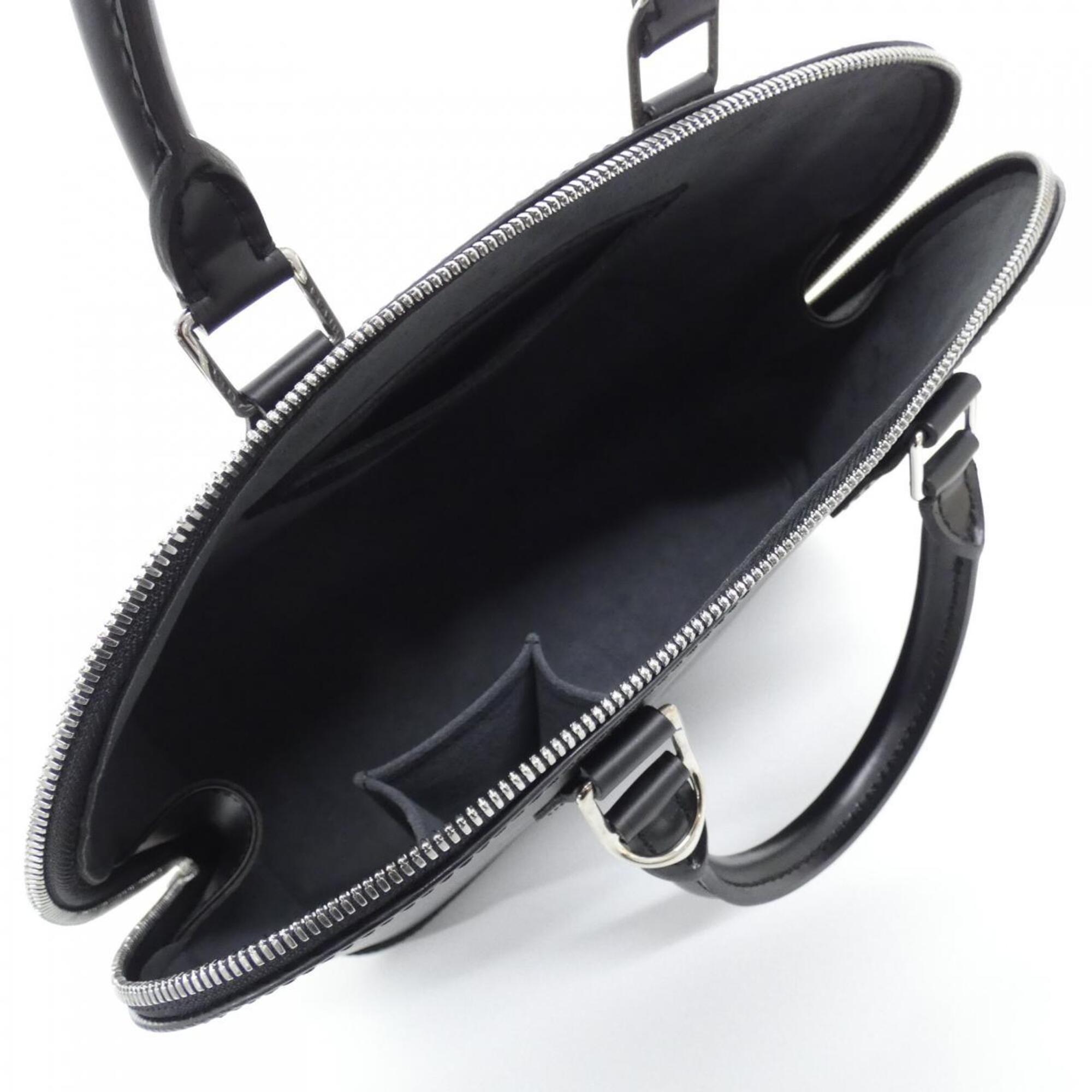 Louis Vuitton Black Leather Handbag (Pre-Owned)