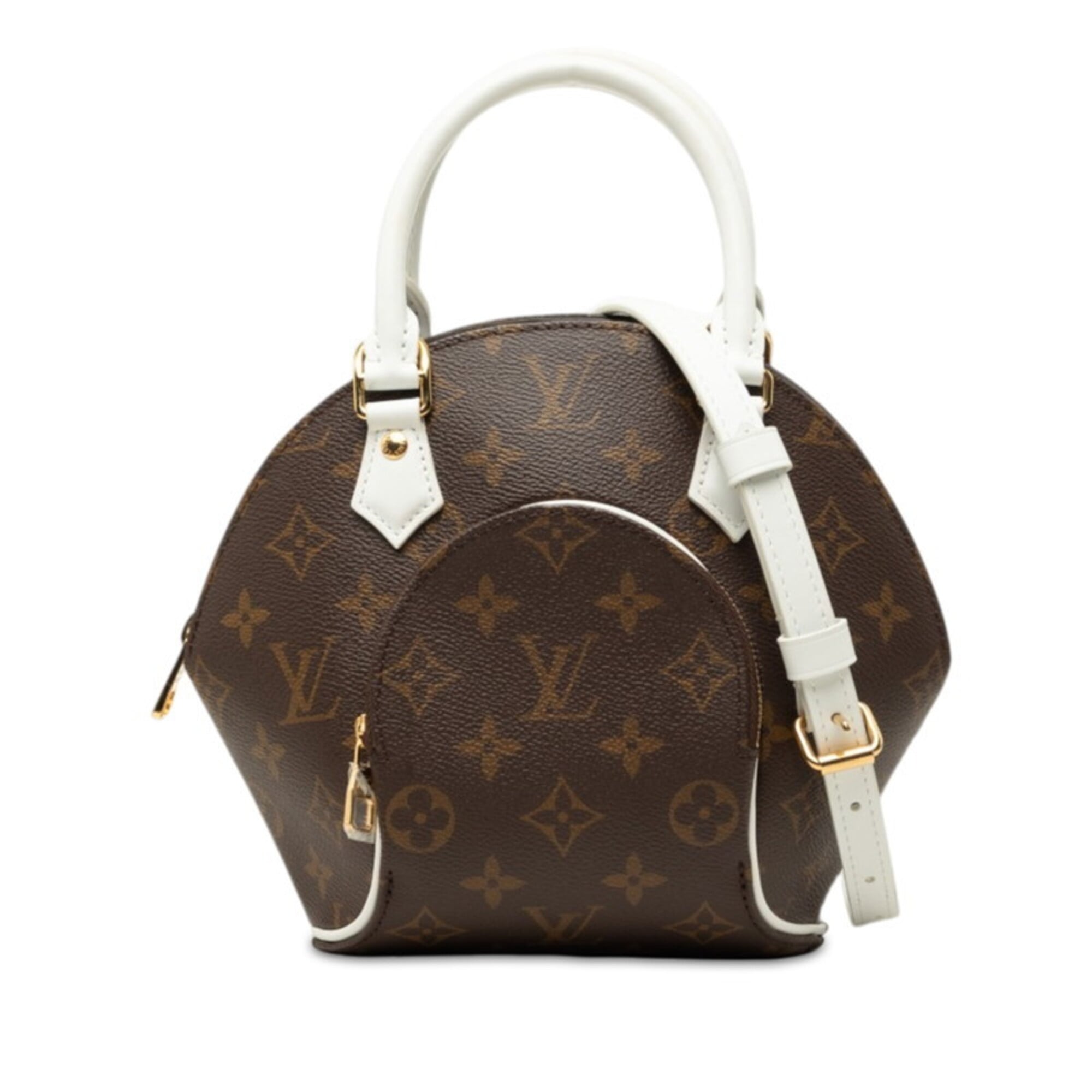 Louis Vuitton Brown Monogram White Monogram Handbag Pouch Shoulder Bag (Pre-Owned)
