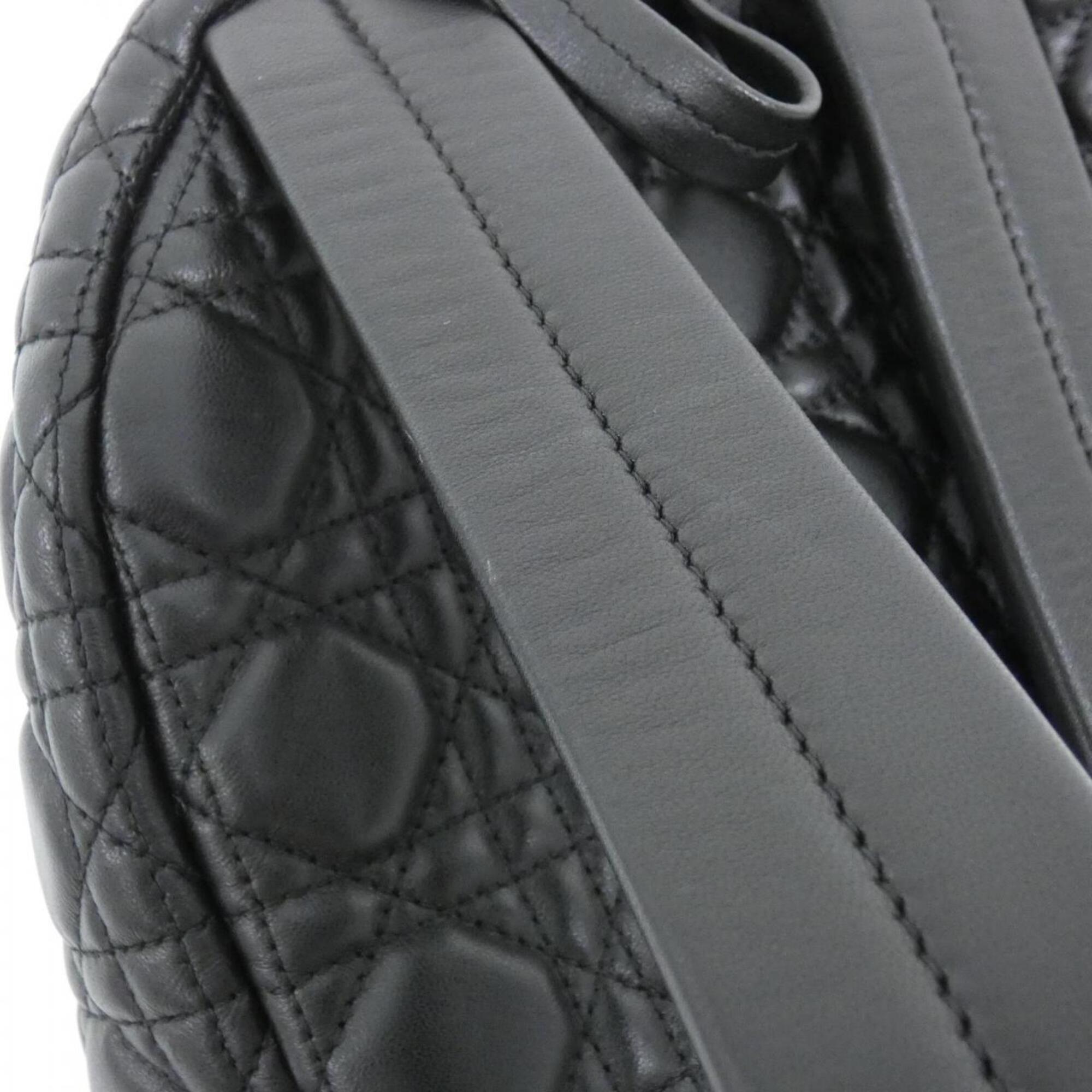 Christian Dior Black Leather Backpack (Pre-Owned)
