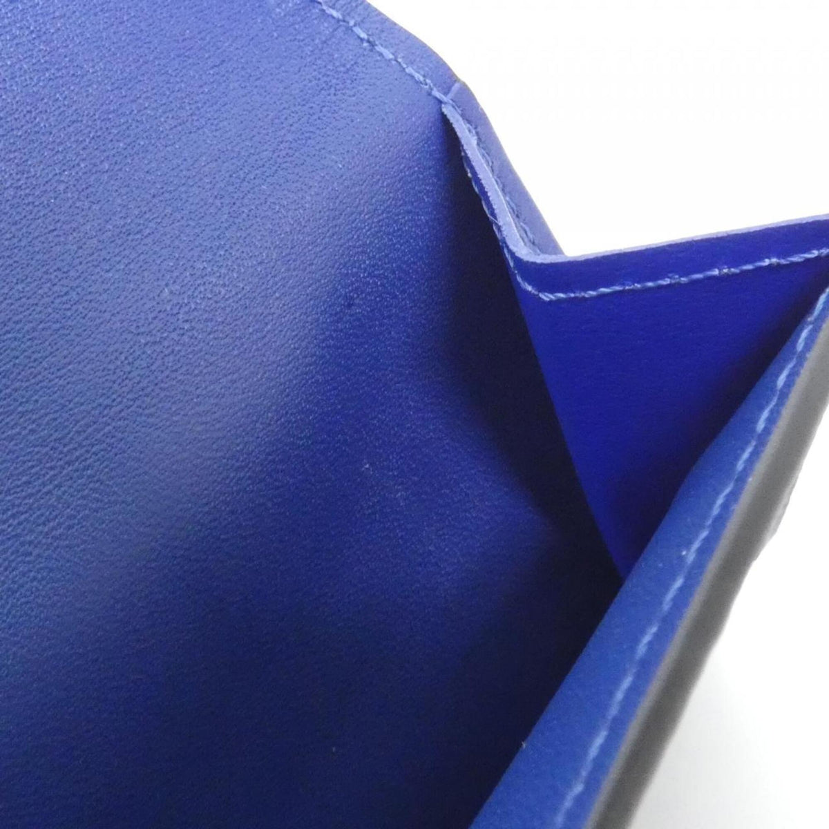Louis Vuitton Blue Cobalt Coated Canvas Leather Card Wallet (Pre-Owned)