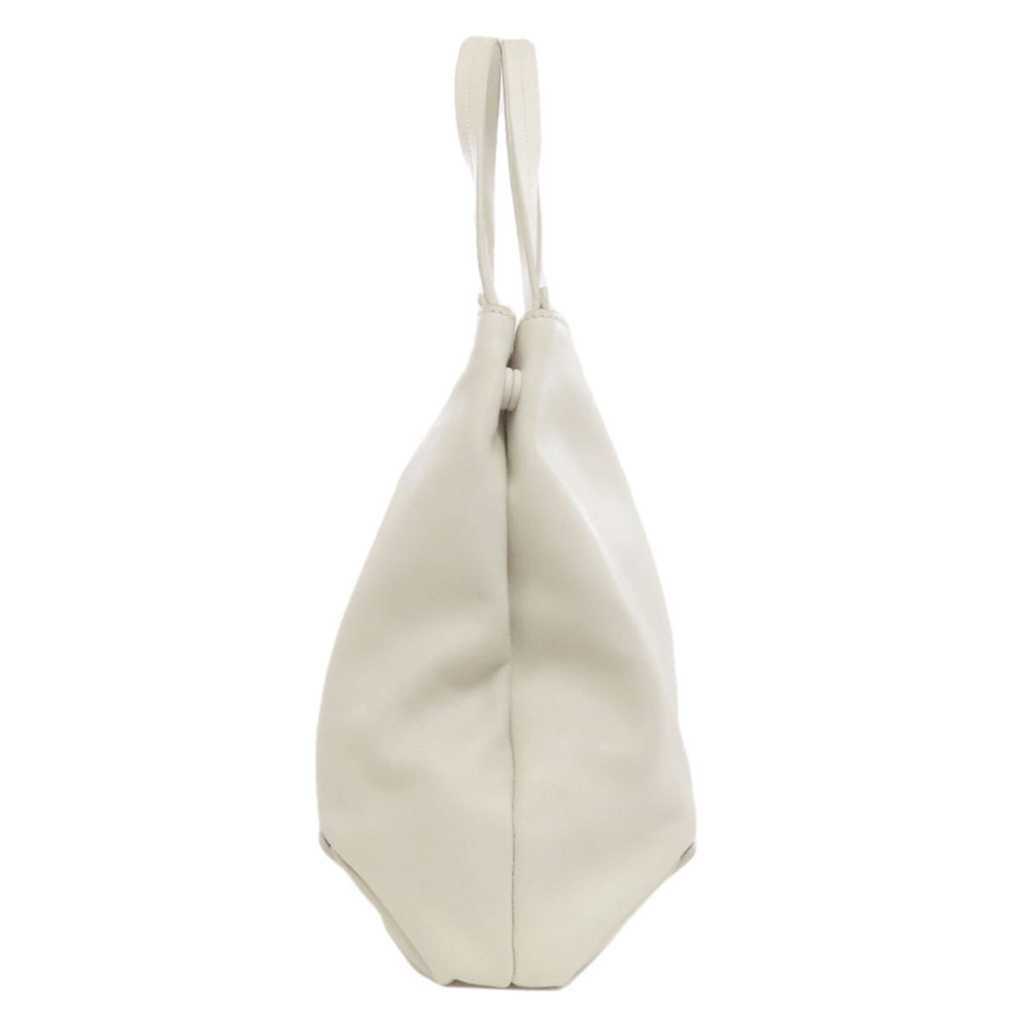 Miu Miu White Leather Tote Bag (Pre-Owned)