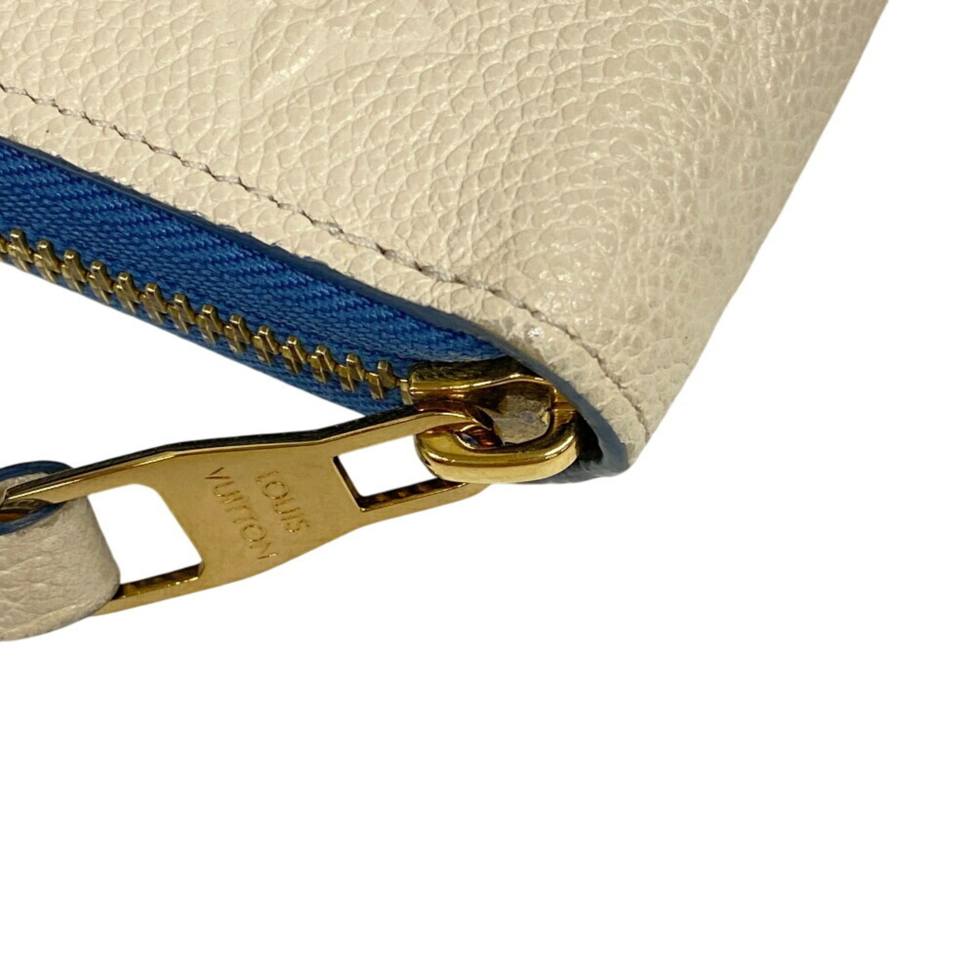 Louis Vuitton Ivory Leather Long Wallet (Bi-Fold) (Pre-Owned)