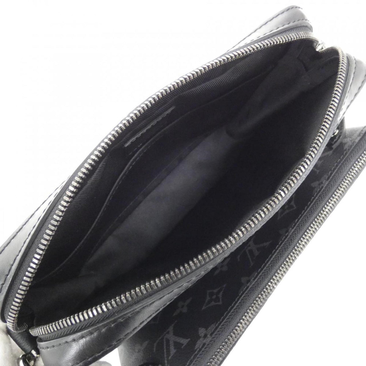 Louis Vuitton Black Coated Canvas Shoulder Bag (Pre-Owned)