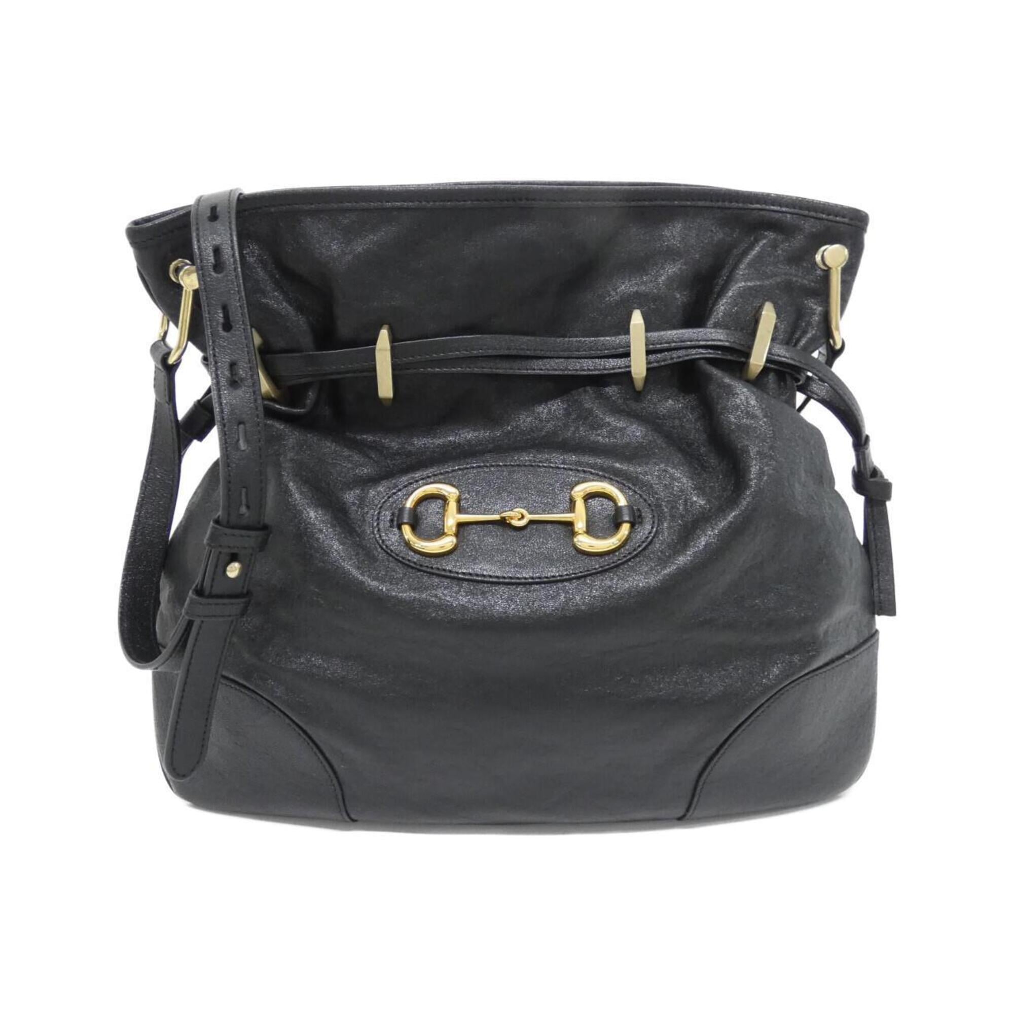 Gucci Black Leather Shoulder Bag (Pre-Owned)