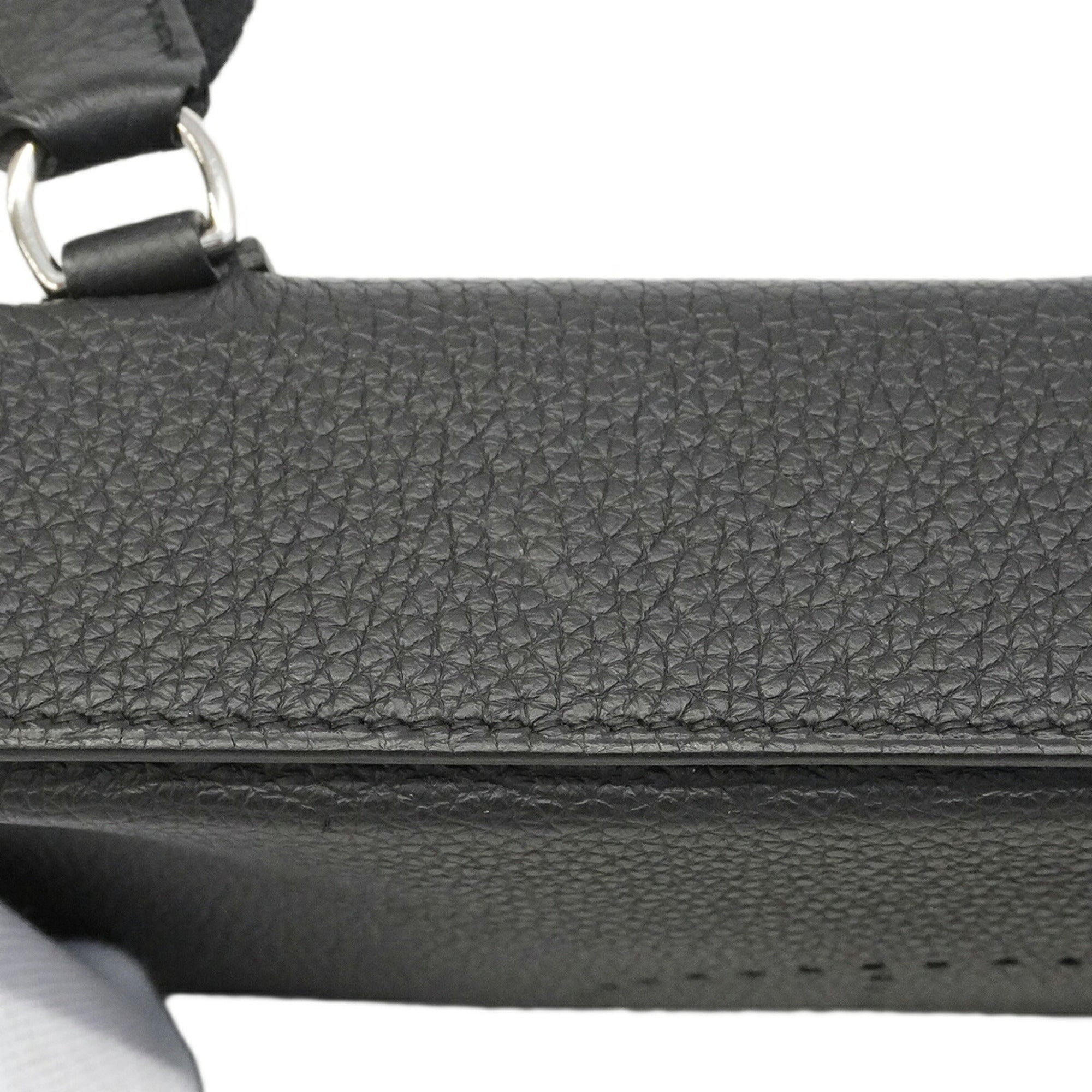 Hermes Black Togo Leather Shoulder Bag (Pre-Owned)