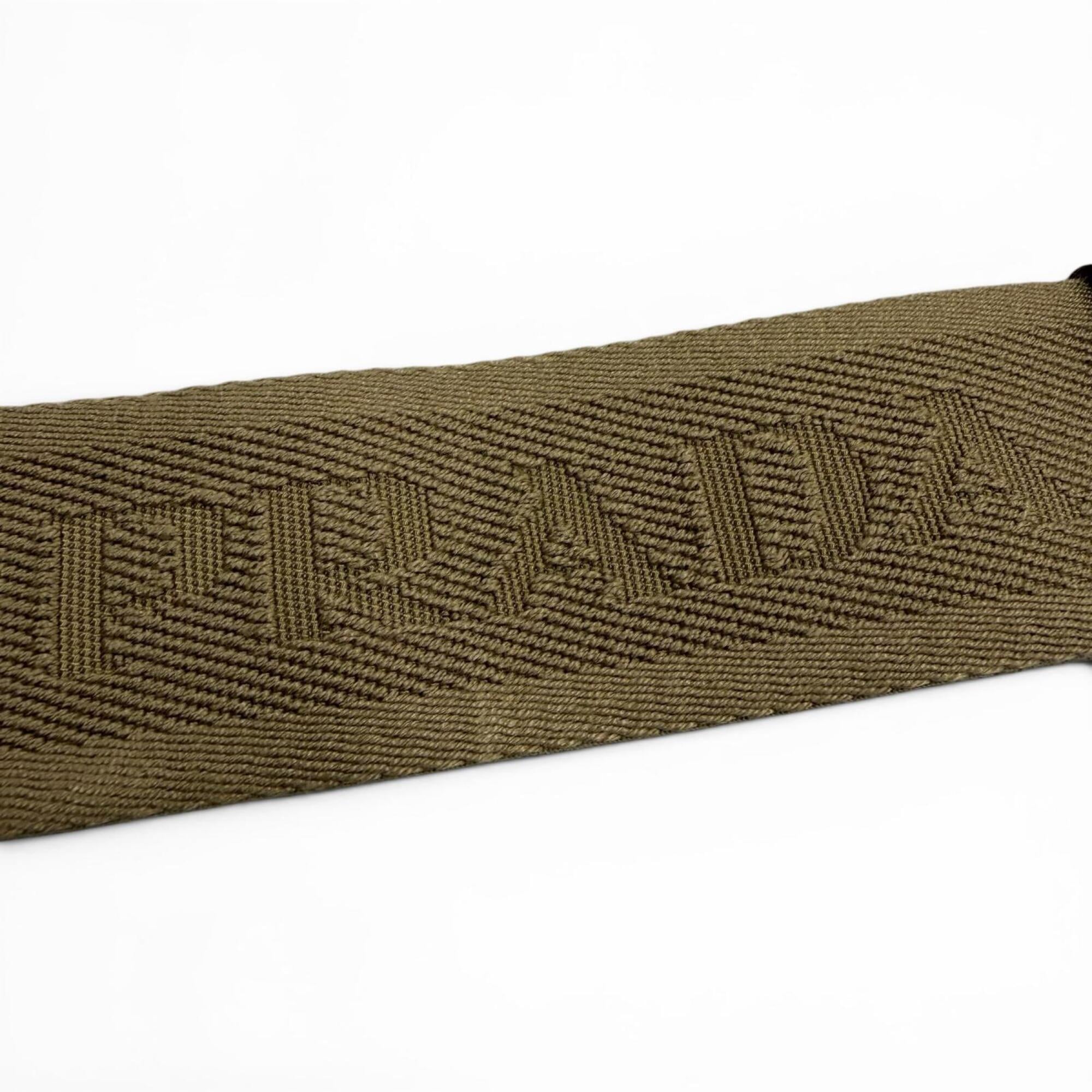 Prada Brown Nylon Leather Pouch Shoulder Bag (Pre-Owned)