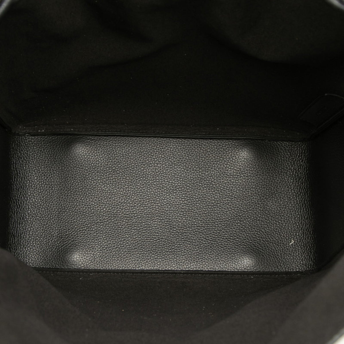 Balenciaga Black Leather Shoulder Bag Tote Bag (Pre-Owned)