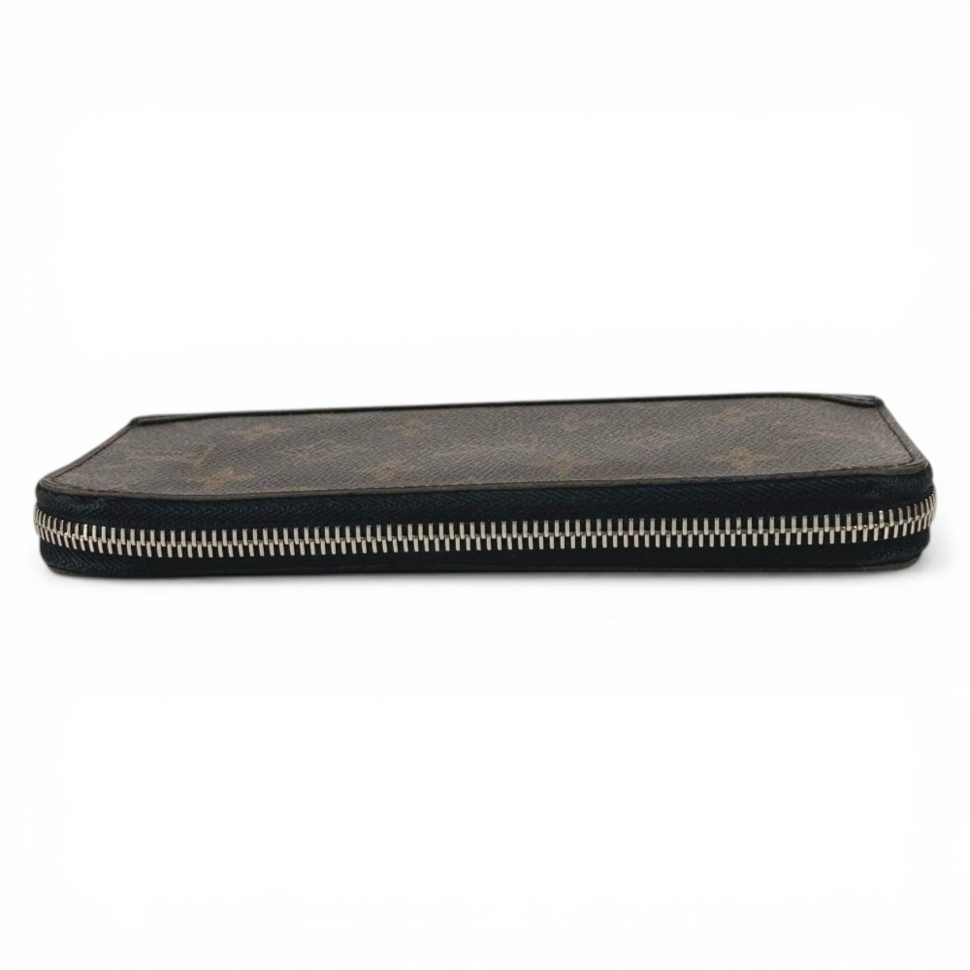 Louis Vuitton Monogram Macassar Black Brown Long Wallet (Bi-Fold) (Pre-Owned)