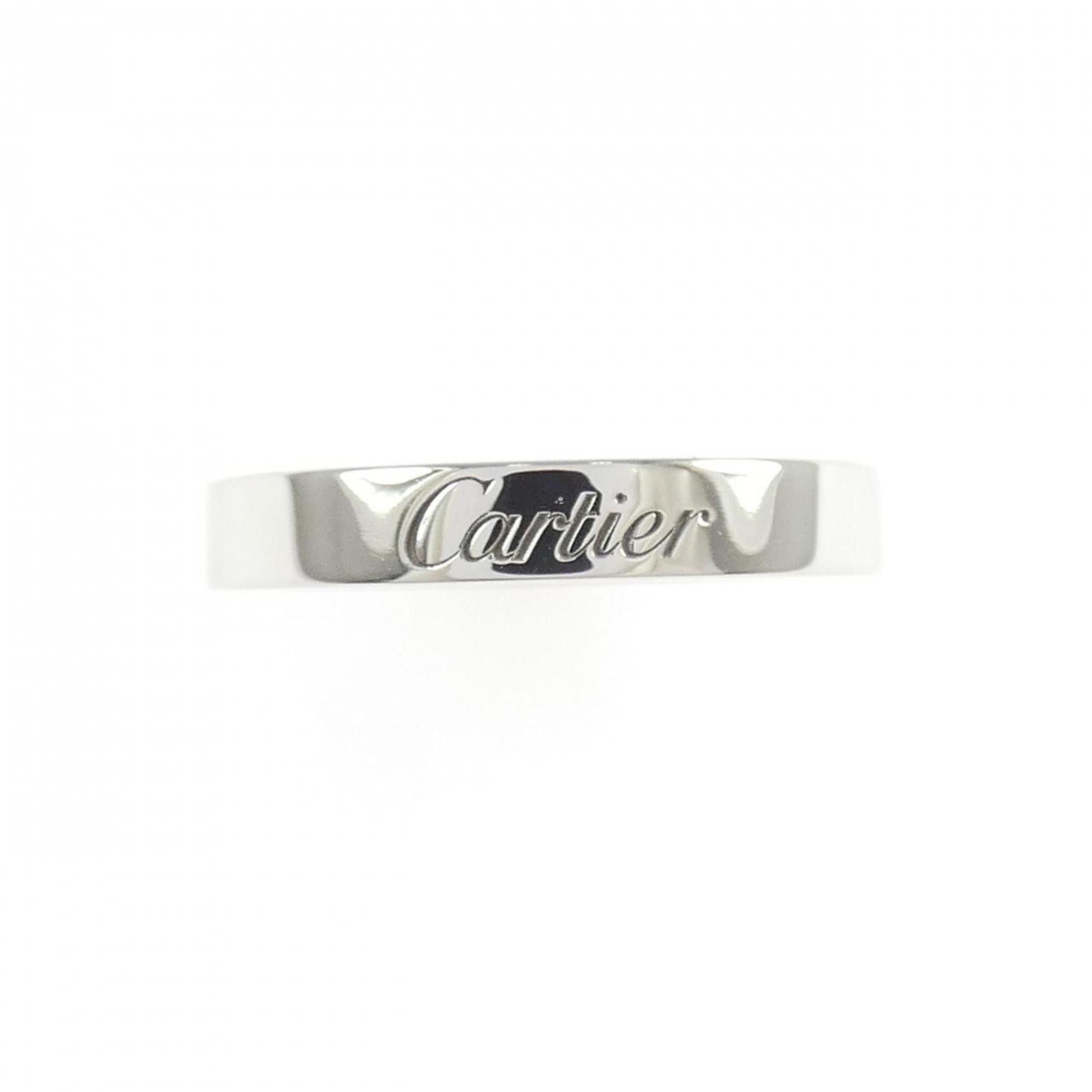 Cartier Platinum Platinum 950 Band Ring (Pre-Owned)
