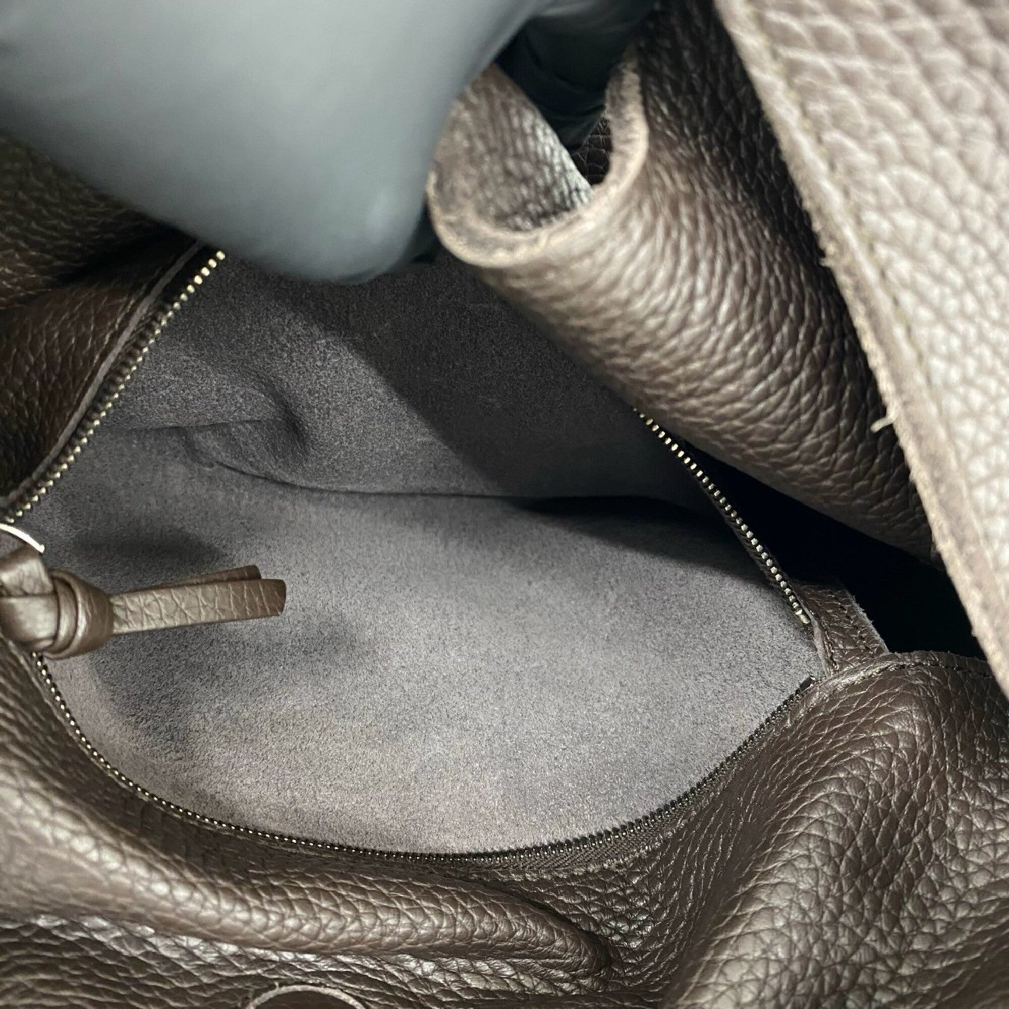 Bottega Veneta Brown Leather Handbag Tote Bag (Pre-Owned)