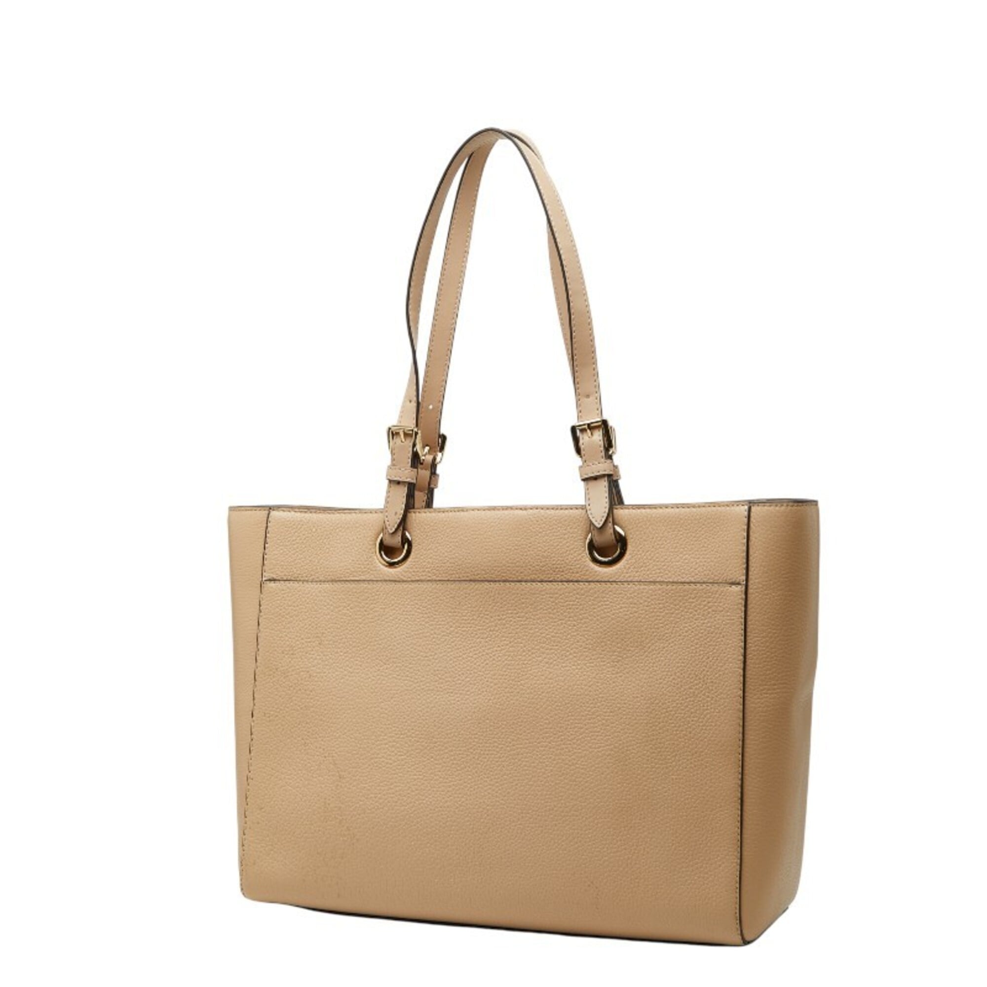 Michael Kors Beige Leather Tote Bag (Pre-Owned)