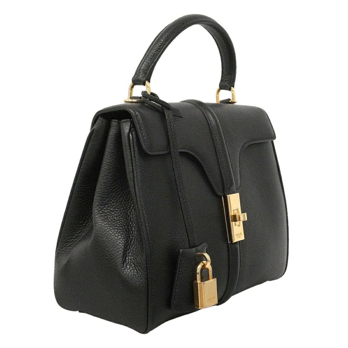 Celine Black Leather Handbag (Pre-Owned)