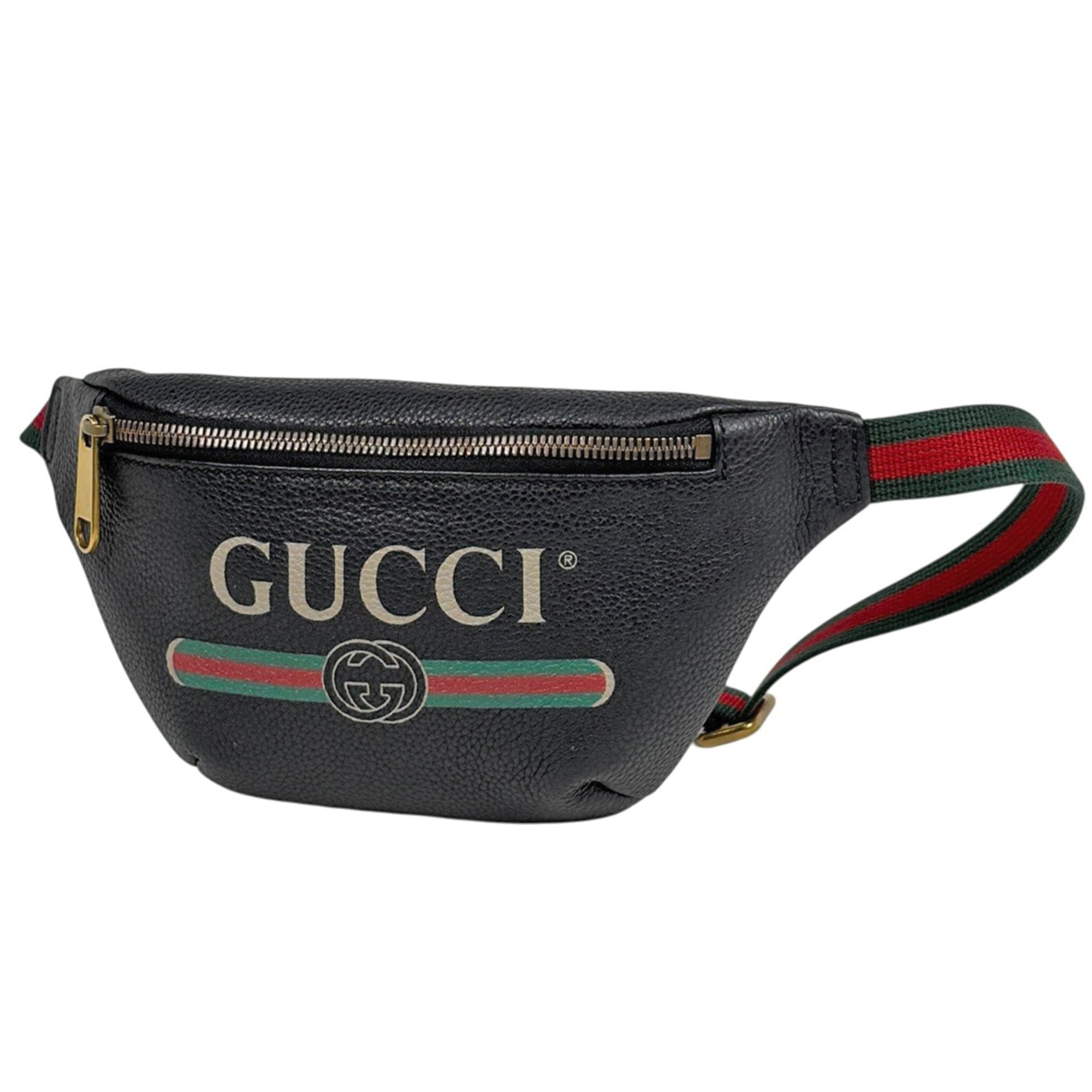 Gucci Black Leather Fanny Pack (Pre-Owned)