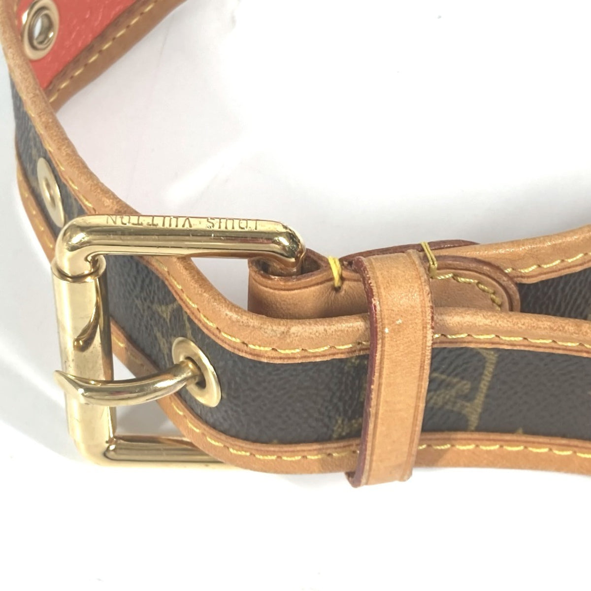 Louis Vuitton Brown Orange Monogram Shoulder Bag (Pre-Owned)