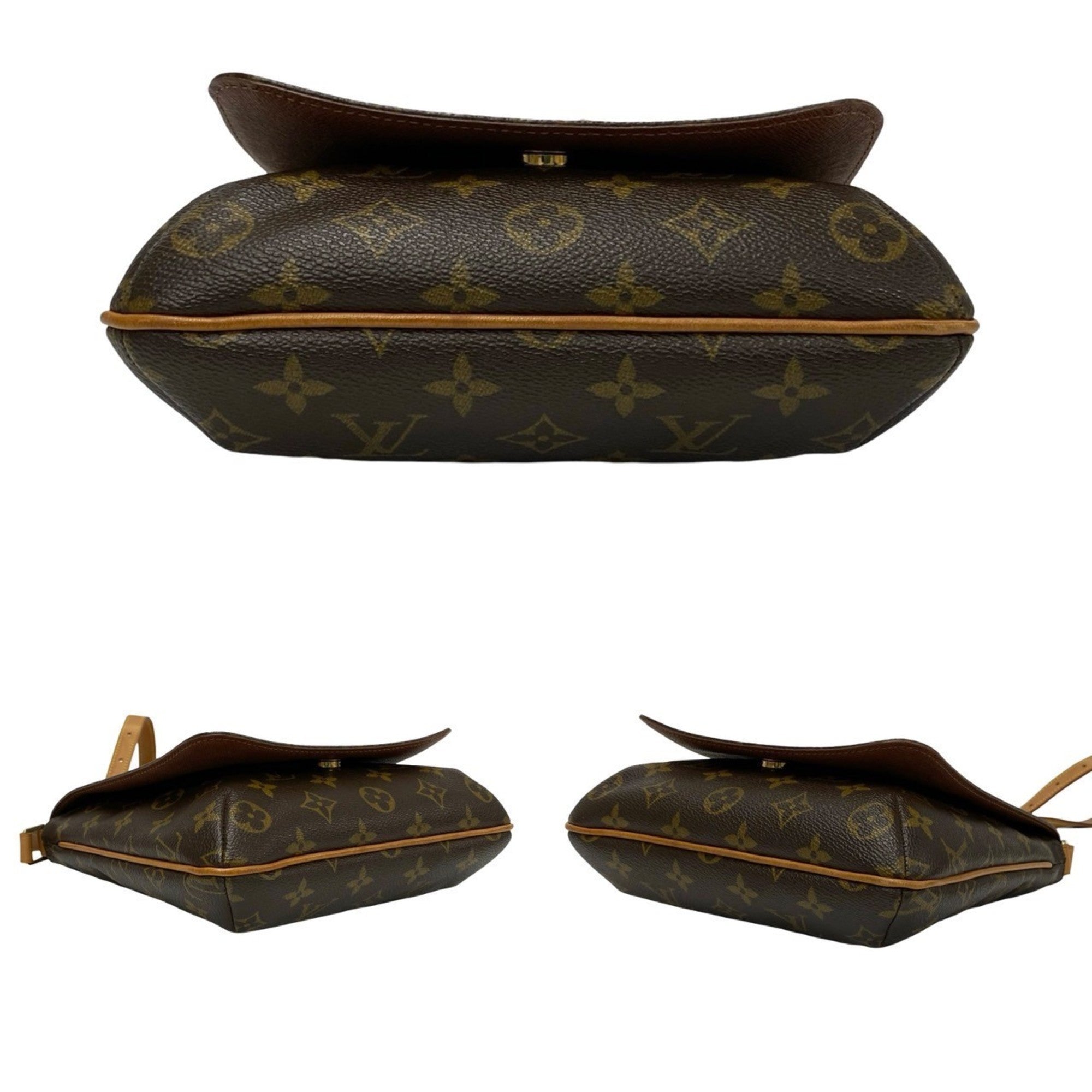 Louis Vuitton Brown Leather Pvc Pochette Shoulder Bag (Pre-Owned)