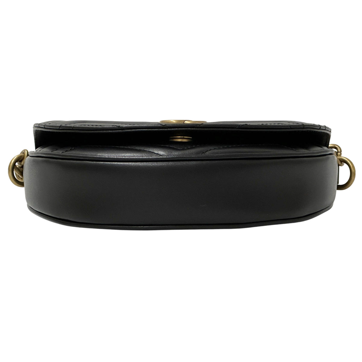 Gucci Black Leather Handbag Shoulder Bag (Pre-Owned)