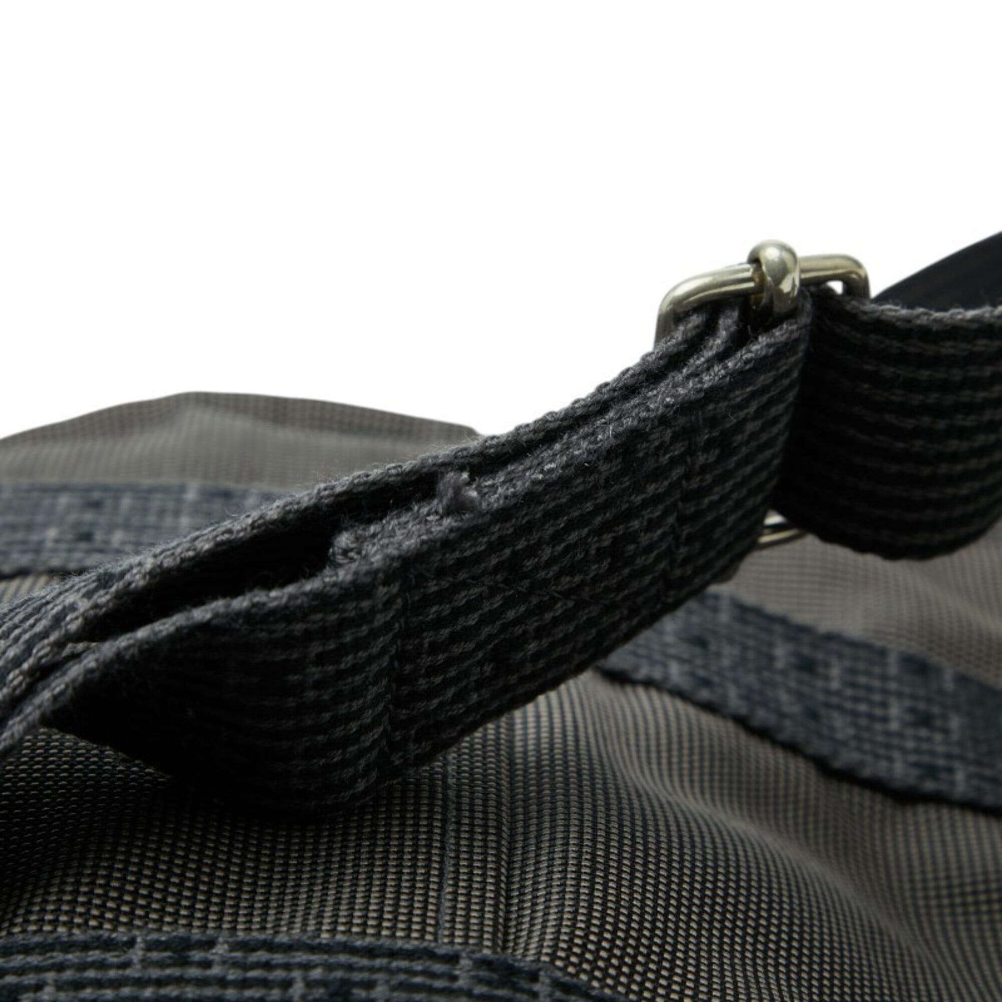 Hermes Gray Canvas Backpack Handbag (Pre-Owned)