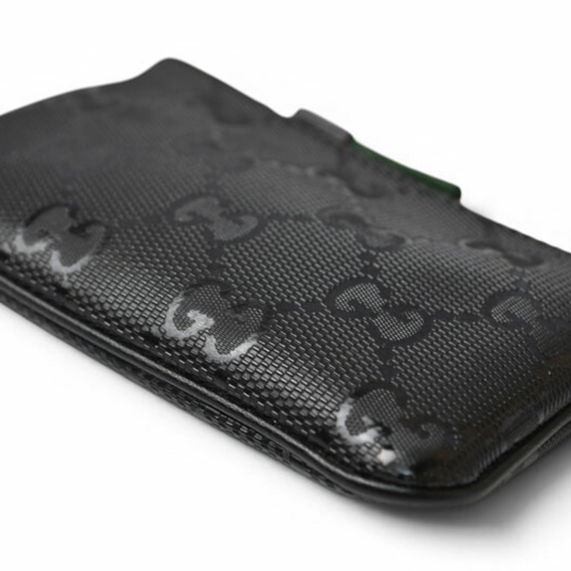 Gucci Black Coated Canvas Coin Purse/Coin Case (Pre-Owned)