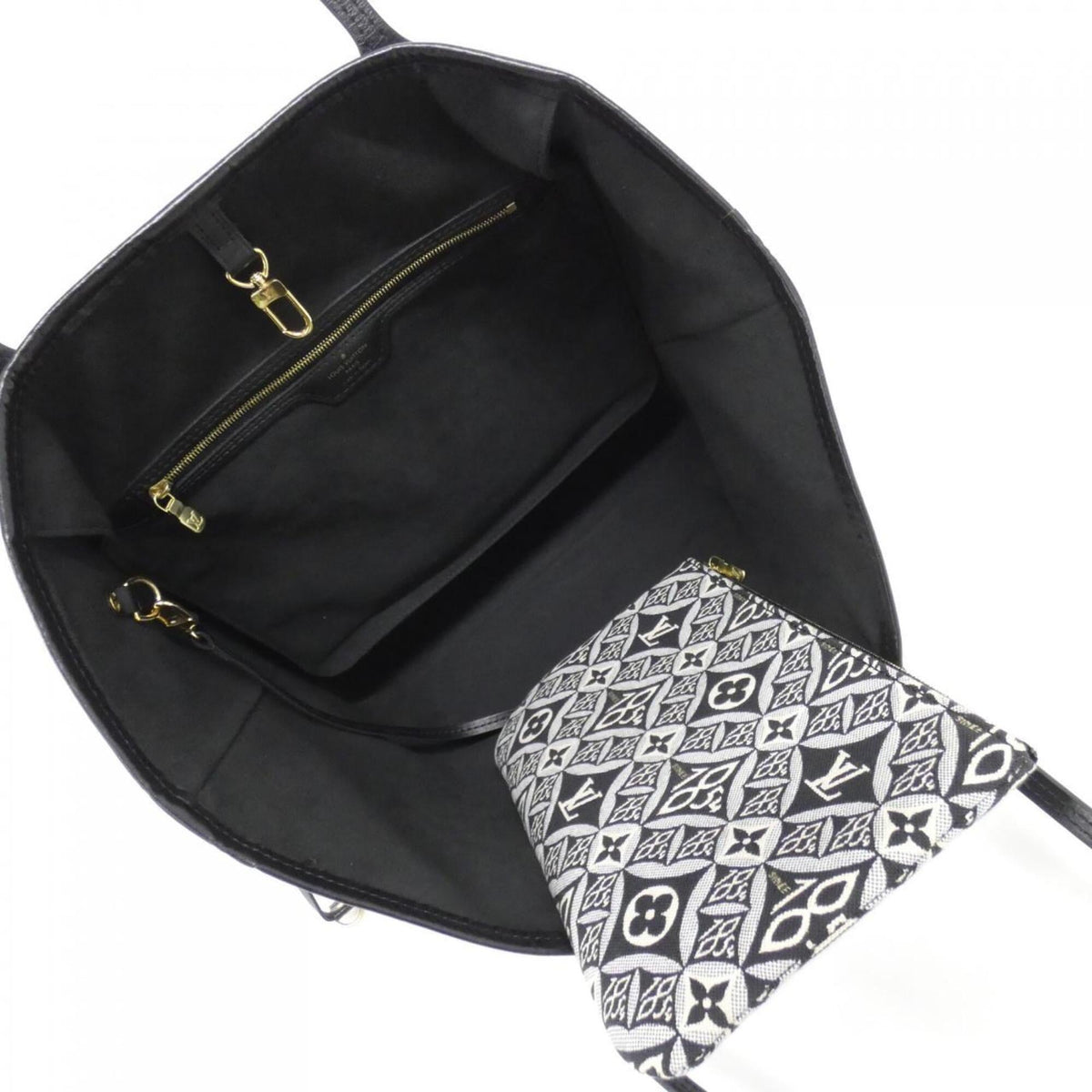 Louis Vuitton Gray Gris Jacquard Handbag (Pre-Owned)