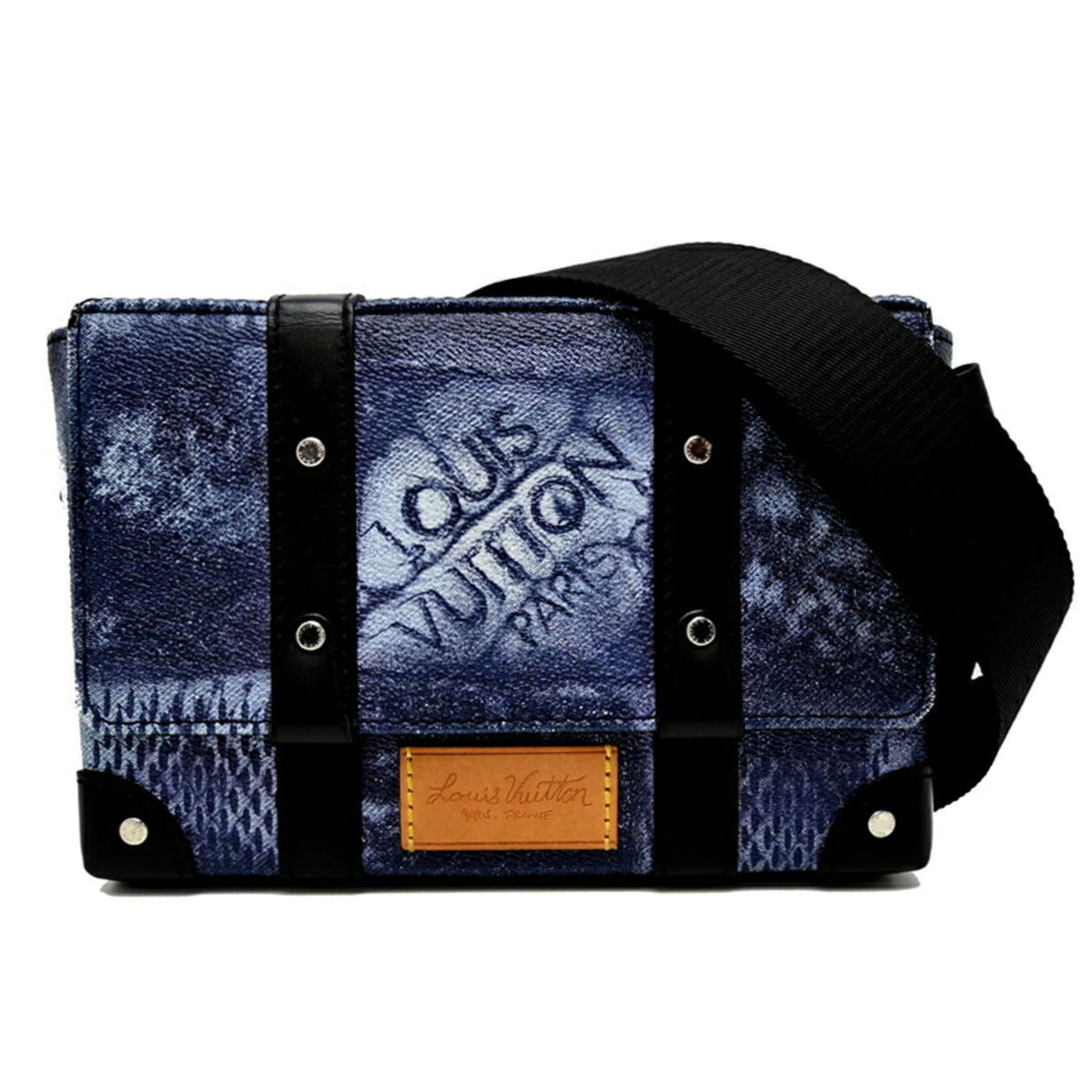 Louis Vuitton Damier Blue Damier Canvas Galle Pvc Fanny Pack (Pre-Owned)