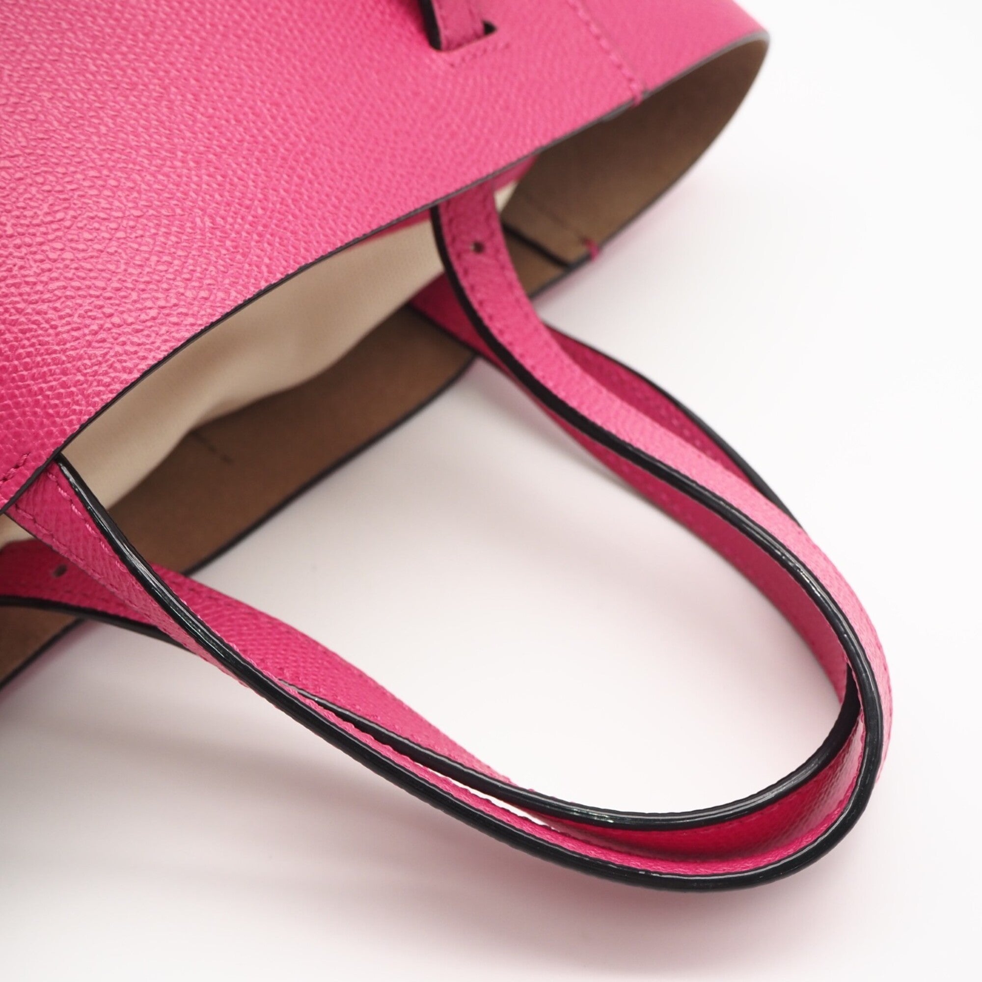 Valextra Pink Leather Handbag (Pre-Owned)