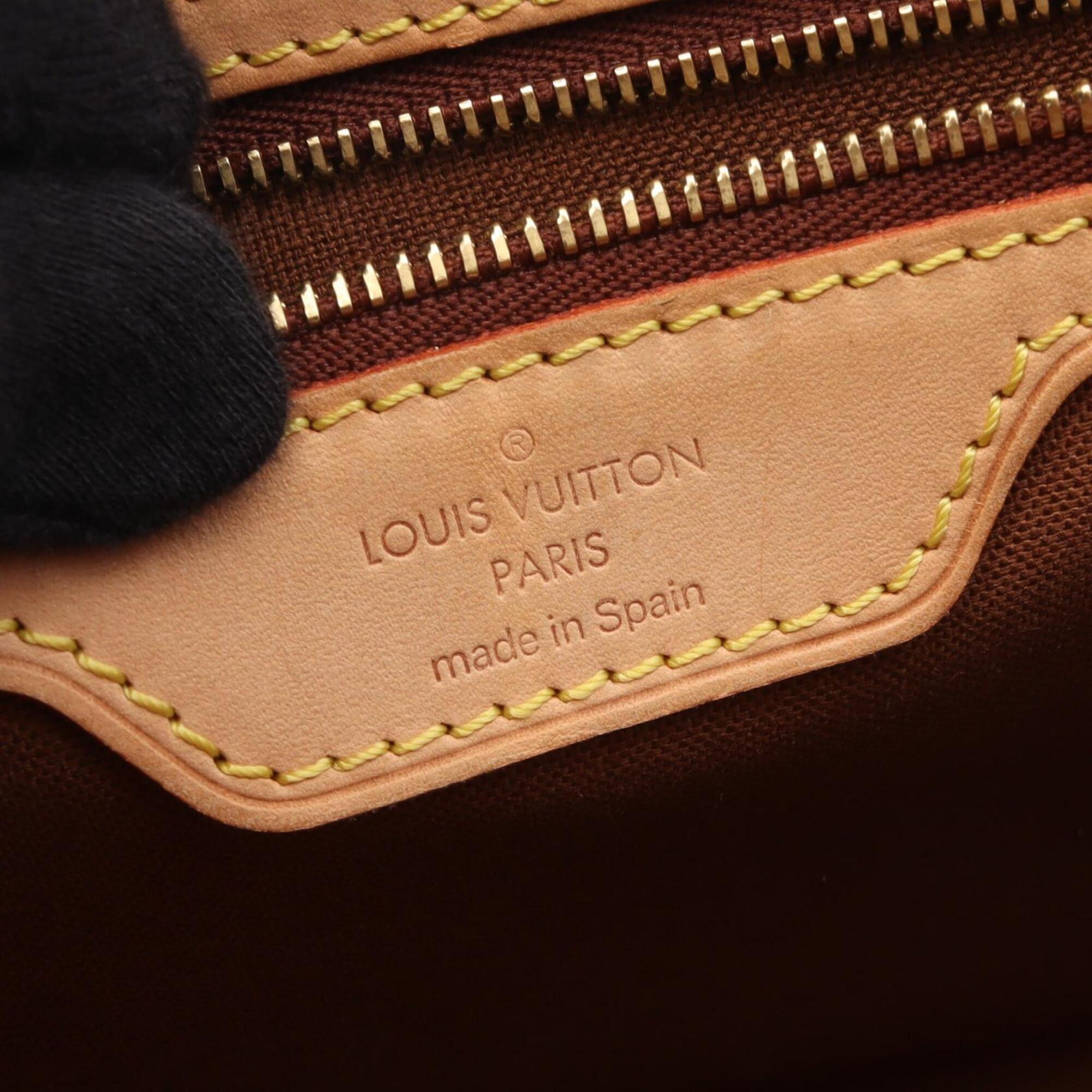 Louis Vuitton Brown Monogram Coated Canvas Handbag Shoulder Bag (Pre-Owned)