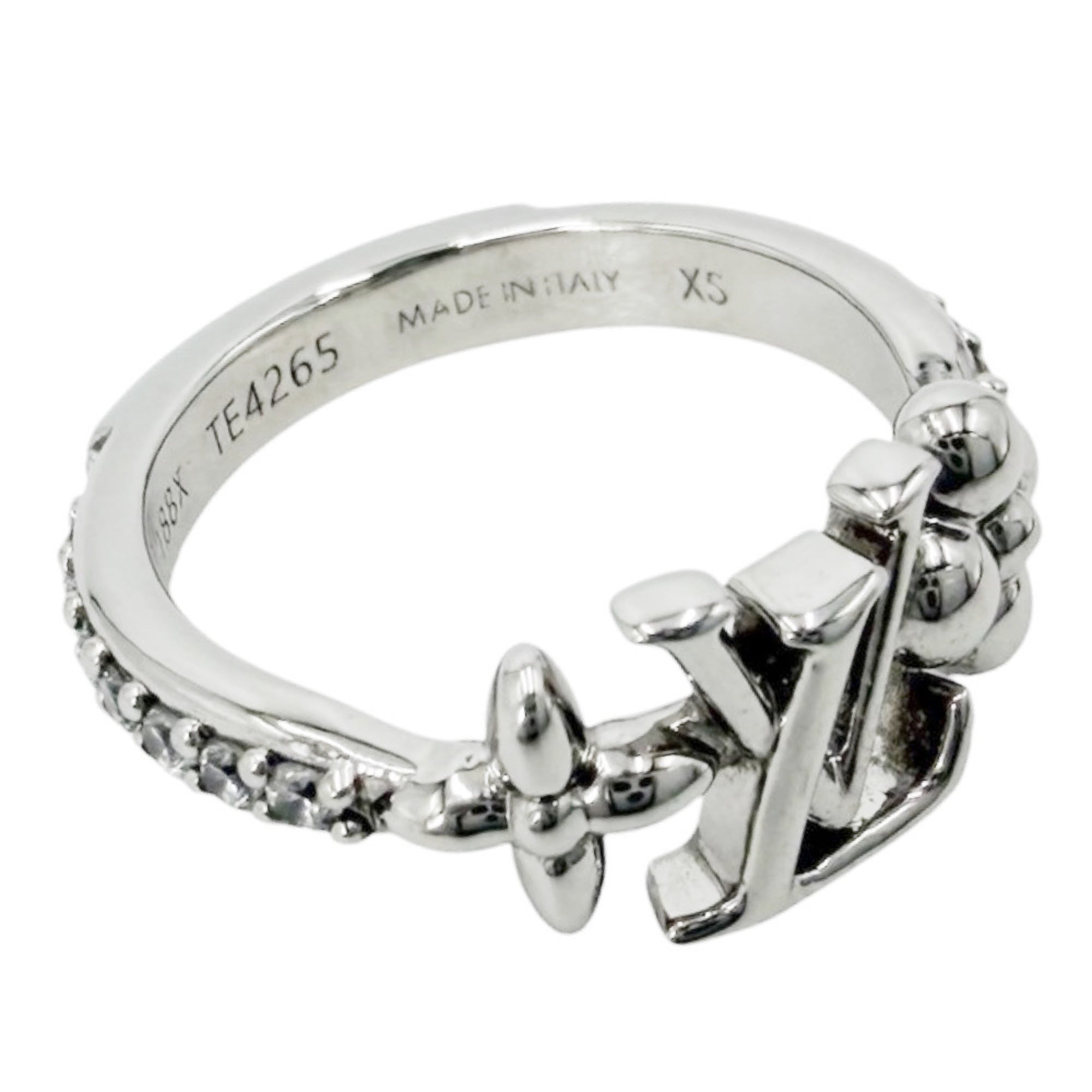 Louis Vuitton Silver Band Ring (Pre-Owned)