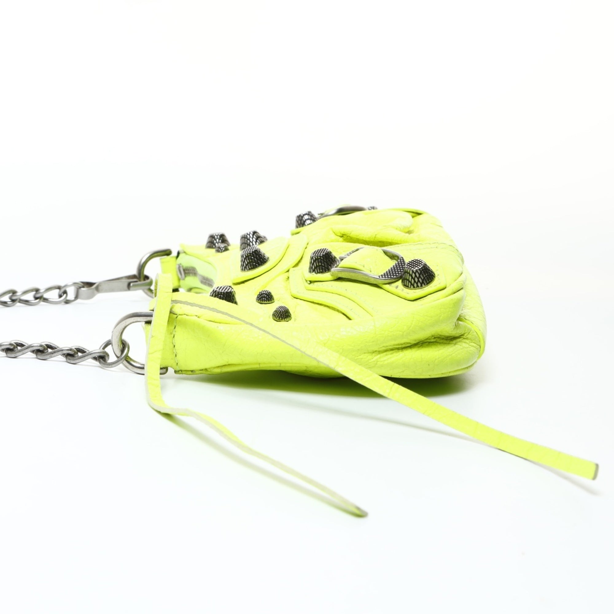 Balenciaga Giant Yellow Leather Shoulder Bag (Pre-Owned)