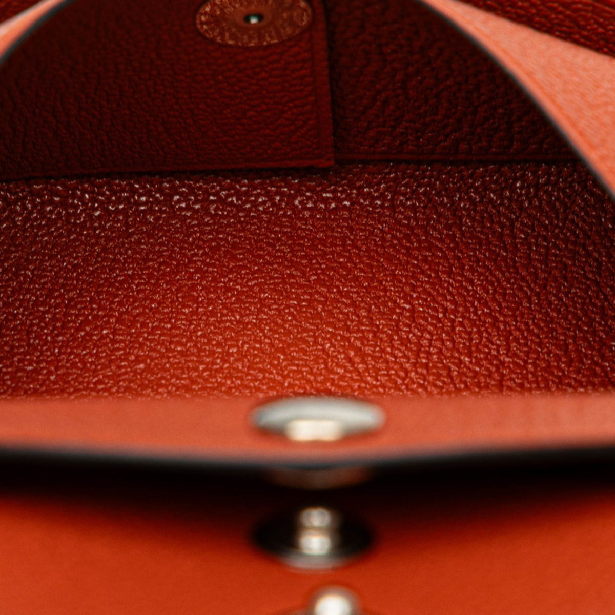 Hermes Brown Chevre Leather Coin Purse/Coin Case (Pre-Owned)