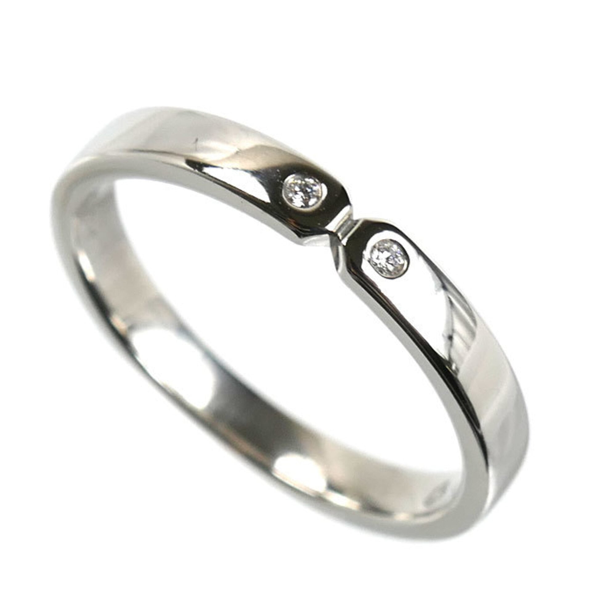 Hermes Platinum 950 Band Ring (Pre-Owned)