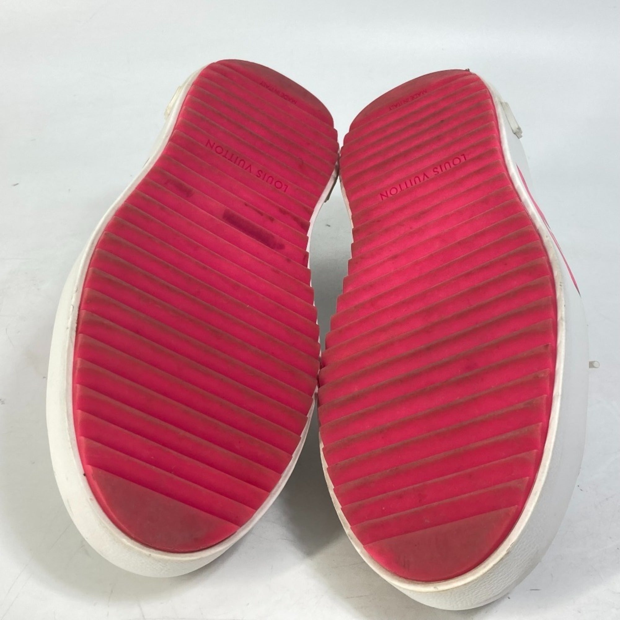 Louis Vuitton Pink White Sneakers (Pre-Owned)