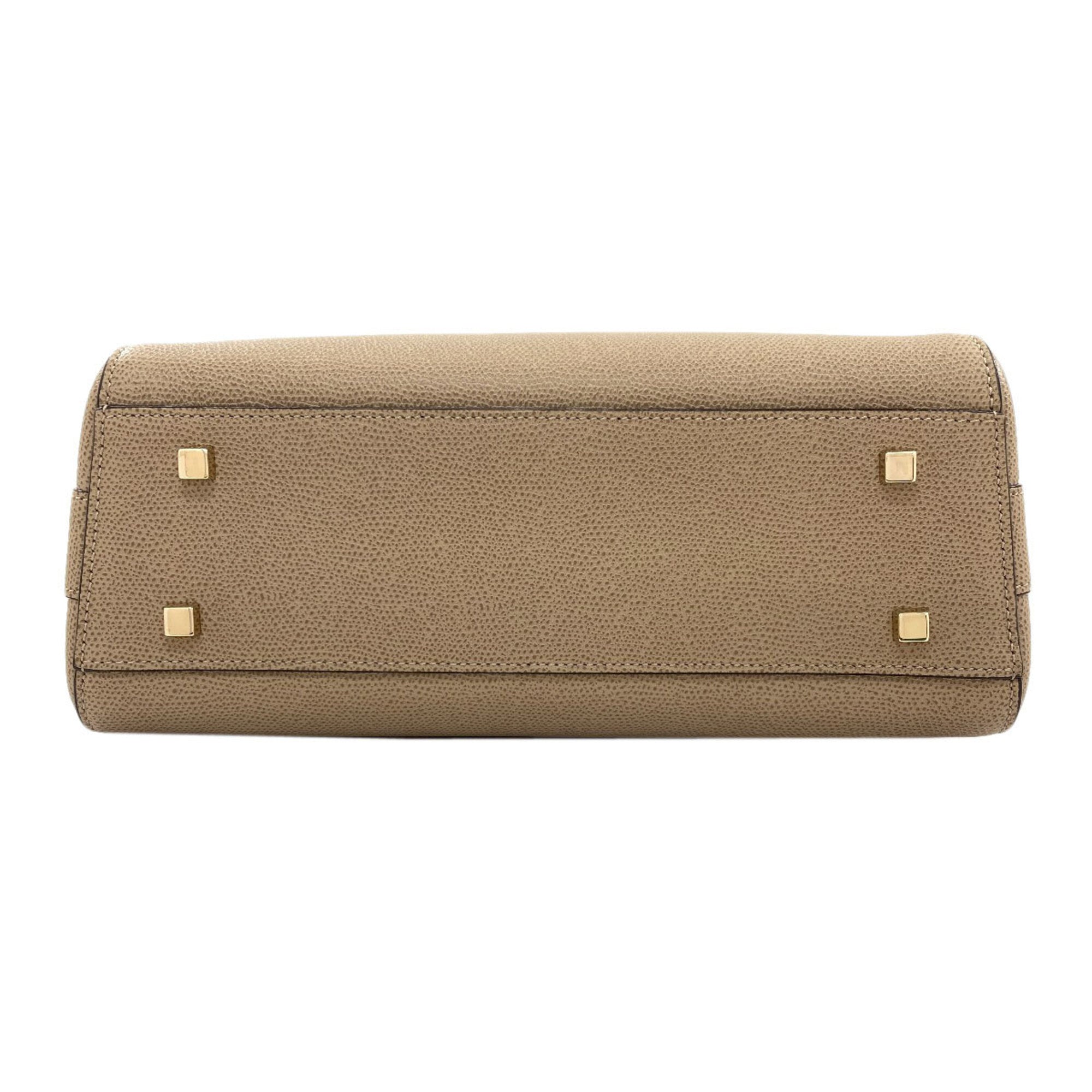 Valextra Brown Leather Shoulder Bag (Pre-Owned)