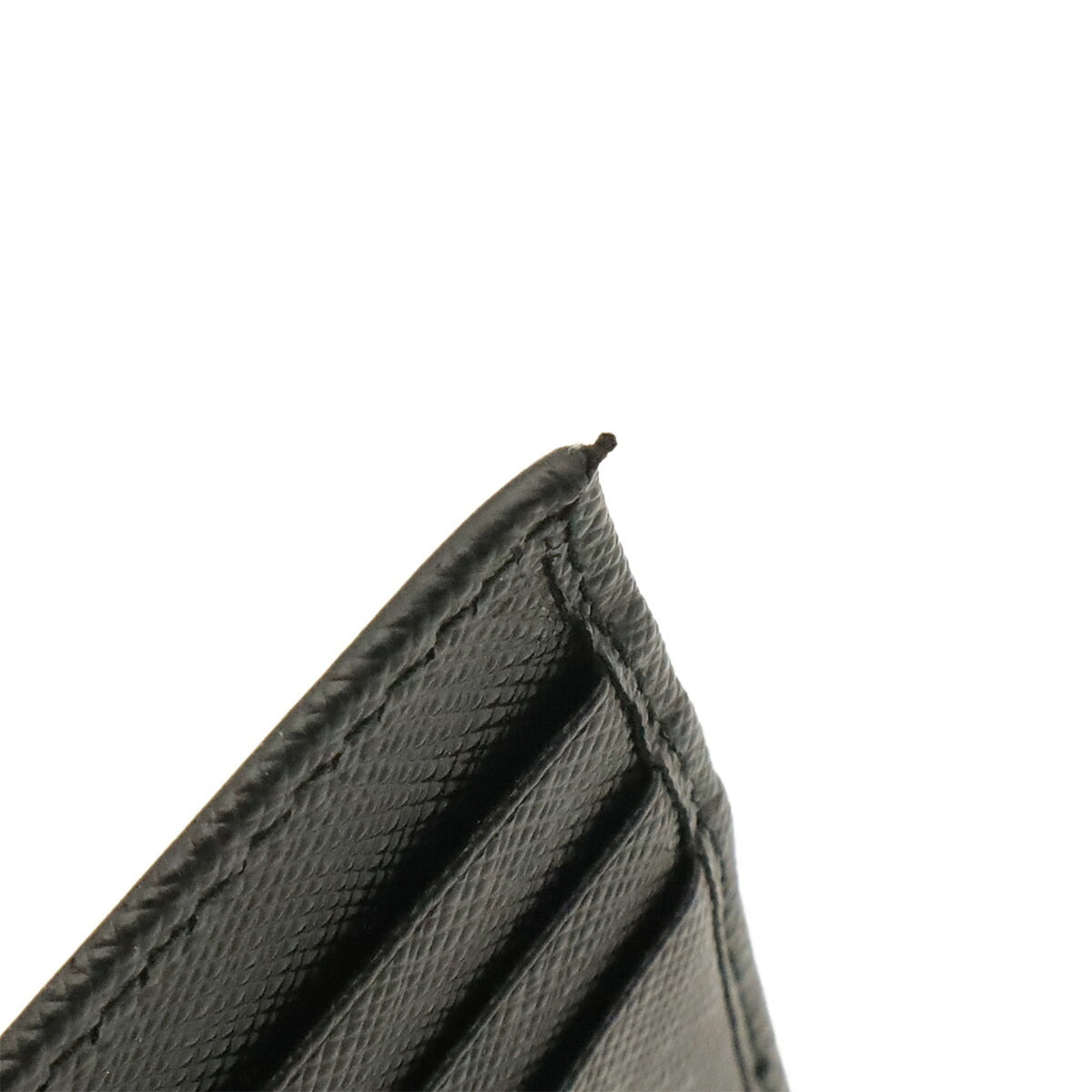 Prada Black Nero White Leather Wallet (Bi-Fold) (Pre-Owned)