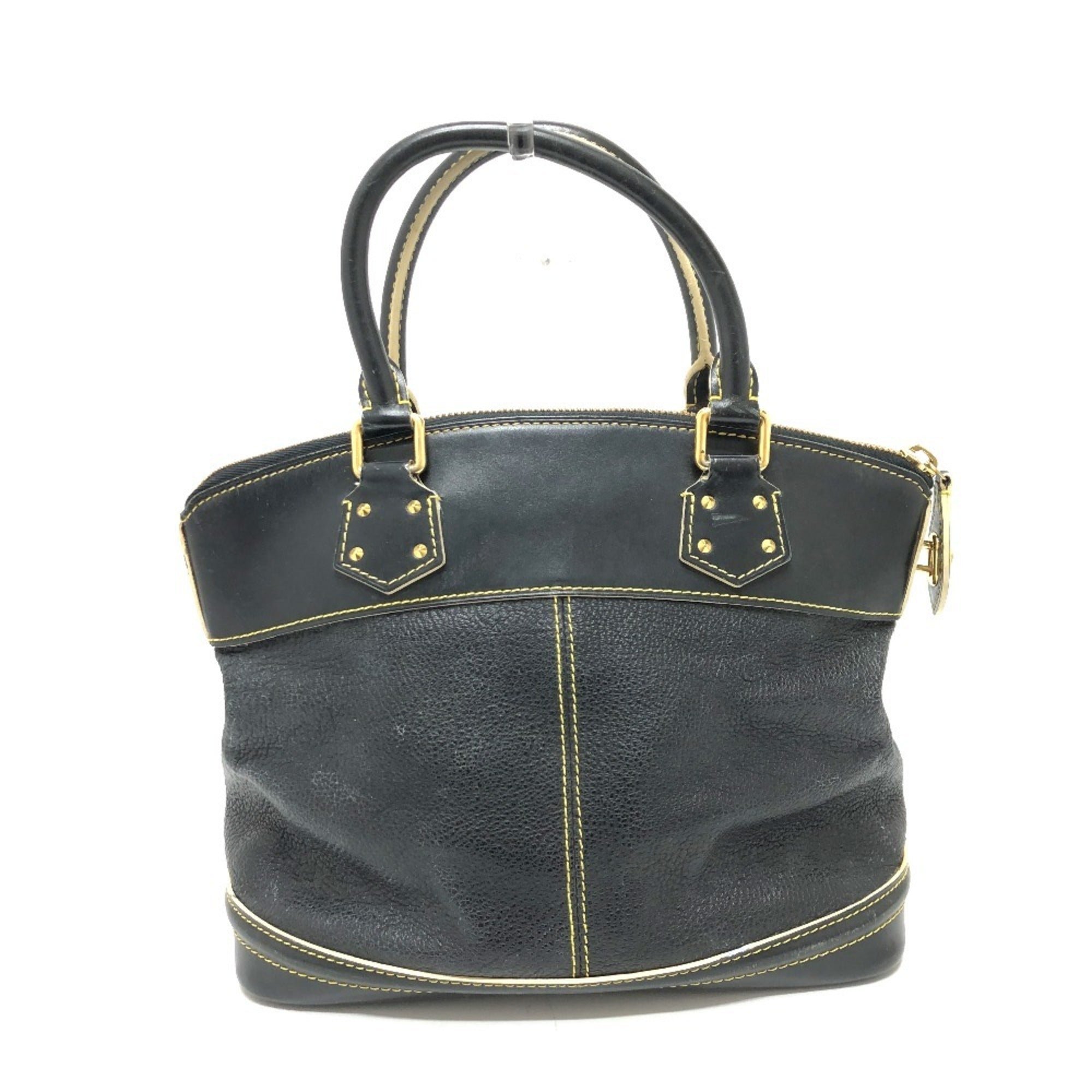Louis Vuitton Black Suhali Leather Handbag Tote Bag (Pre-Owned)