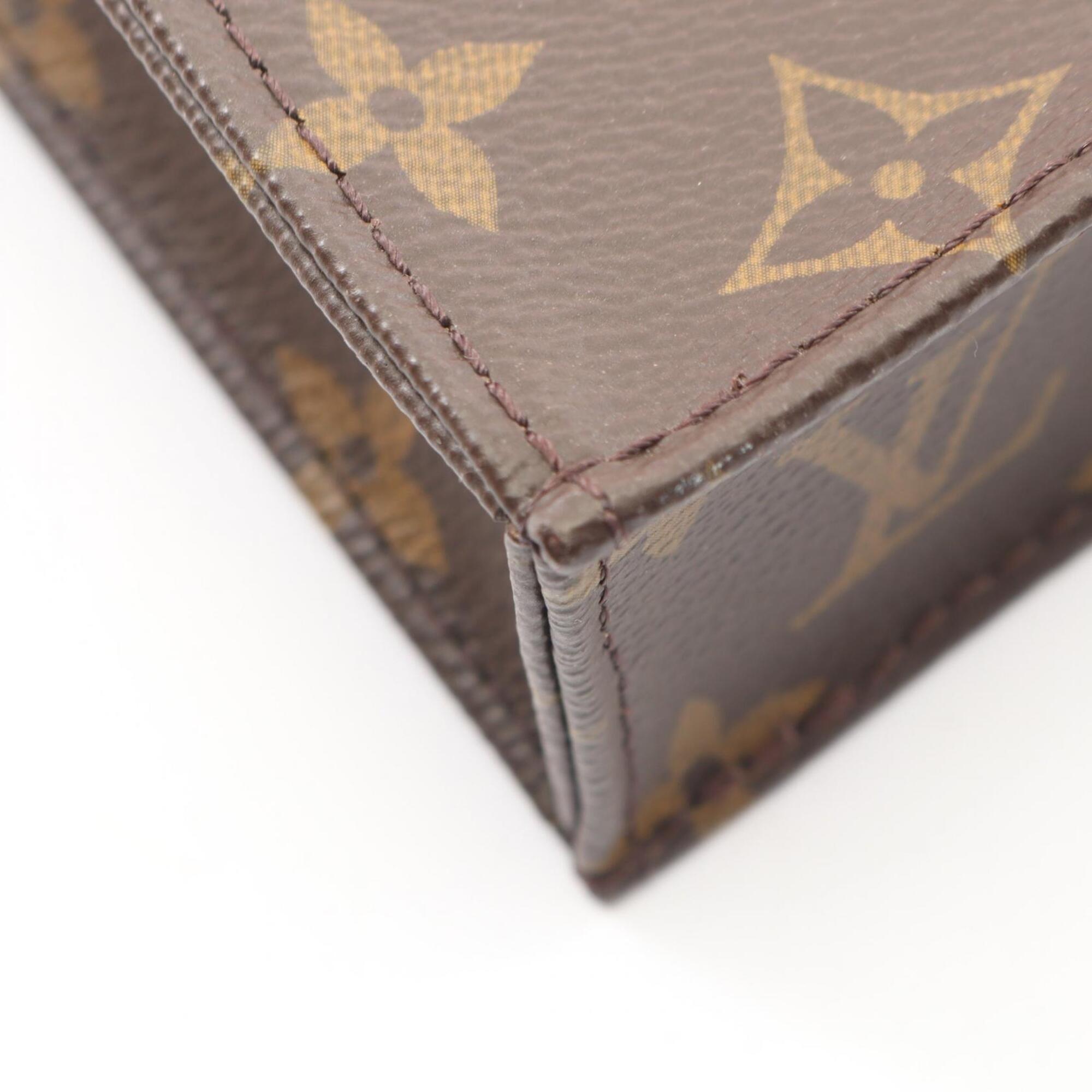 Louis Vuitton Brown Monogram Coated Canvas Leather Handbag (Pre-Owned)