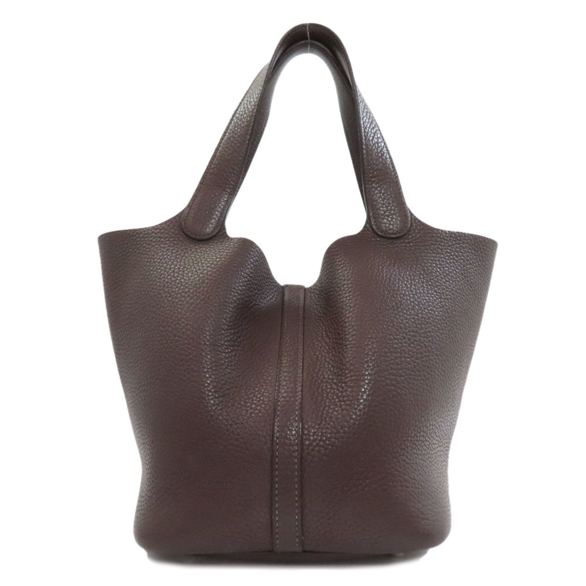 Hermes Brown Leather Handbag (Pre-Owned)