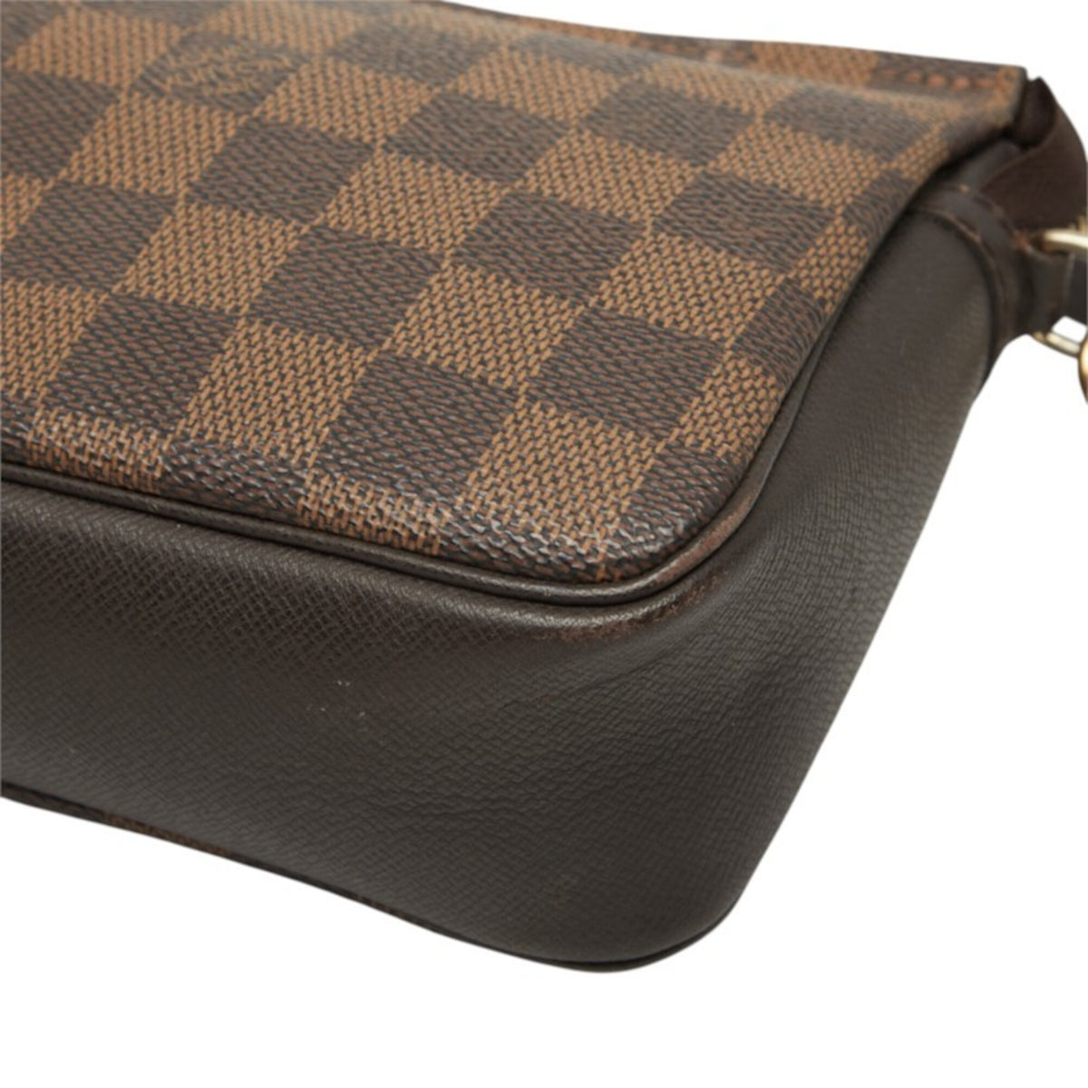Louis Vuitton Brown Pvc Leather Handbag Pouch (Pre-Owned)
