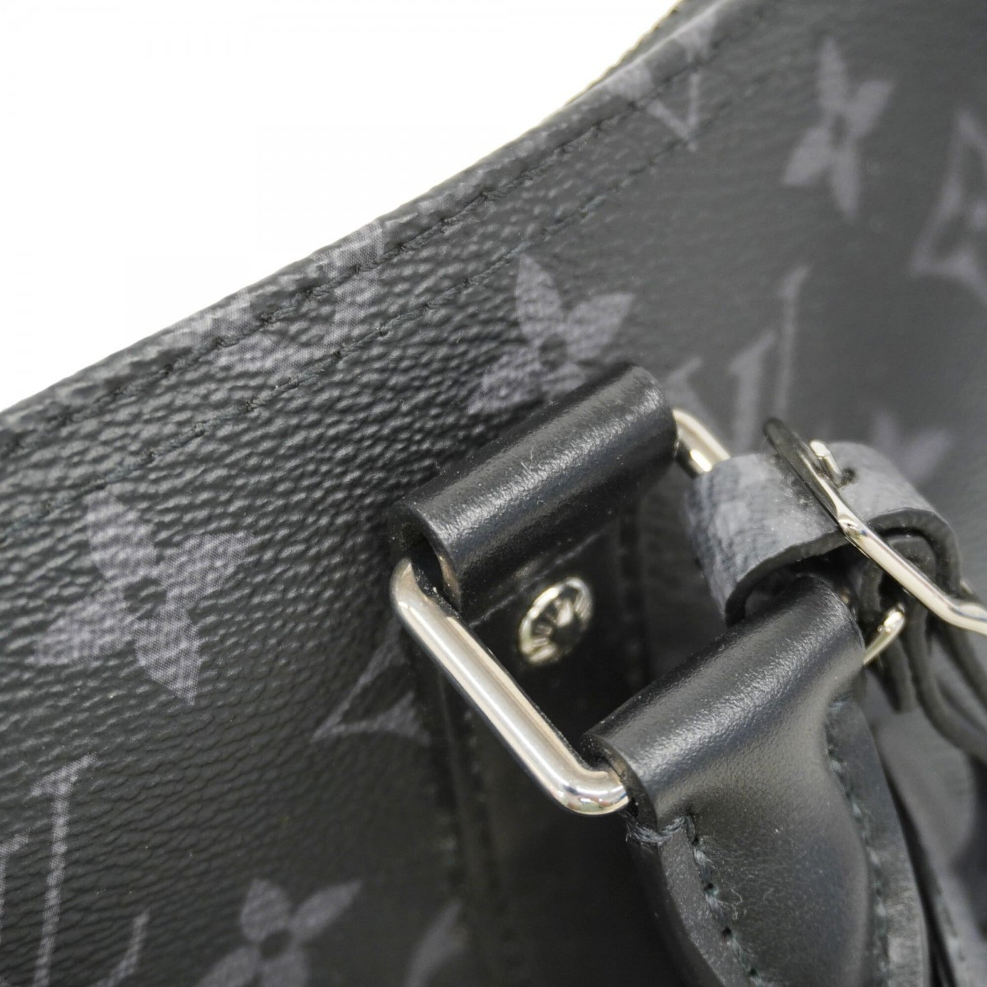 Louis Vuitton Black Gray Handbag (Pre-Owned)