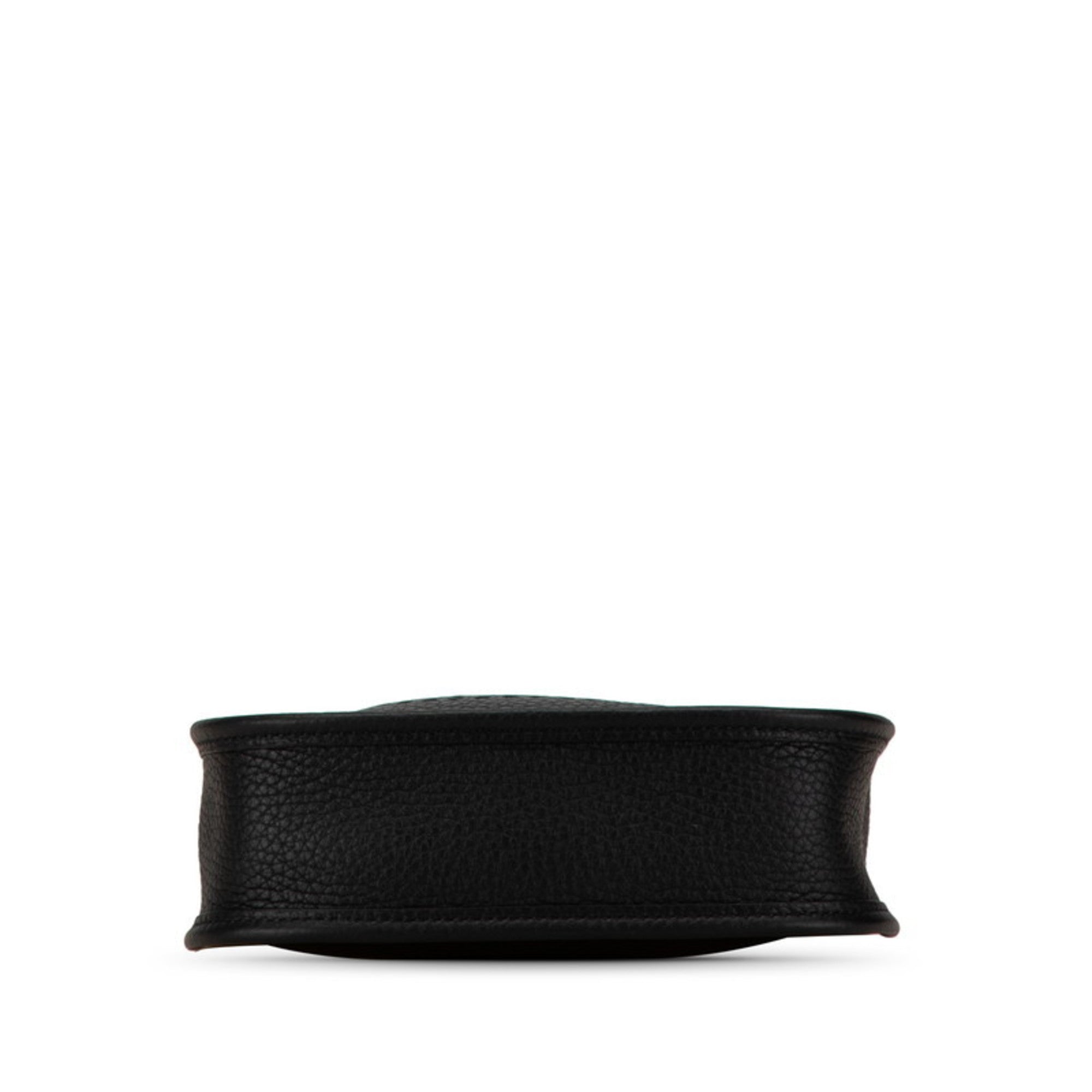 Hermes Evelyne Black Taurillon Clemence Leather Shoulder Bag (Pre-Owned)