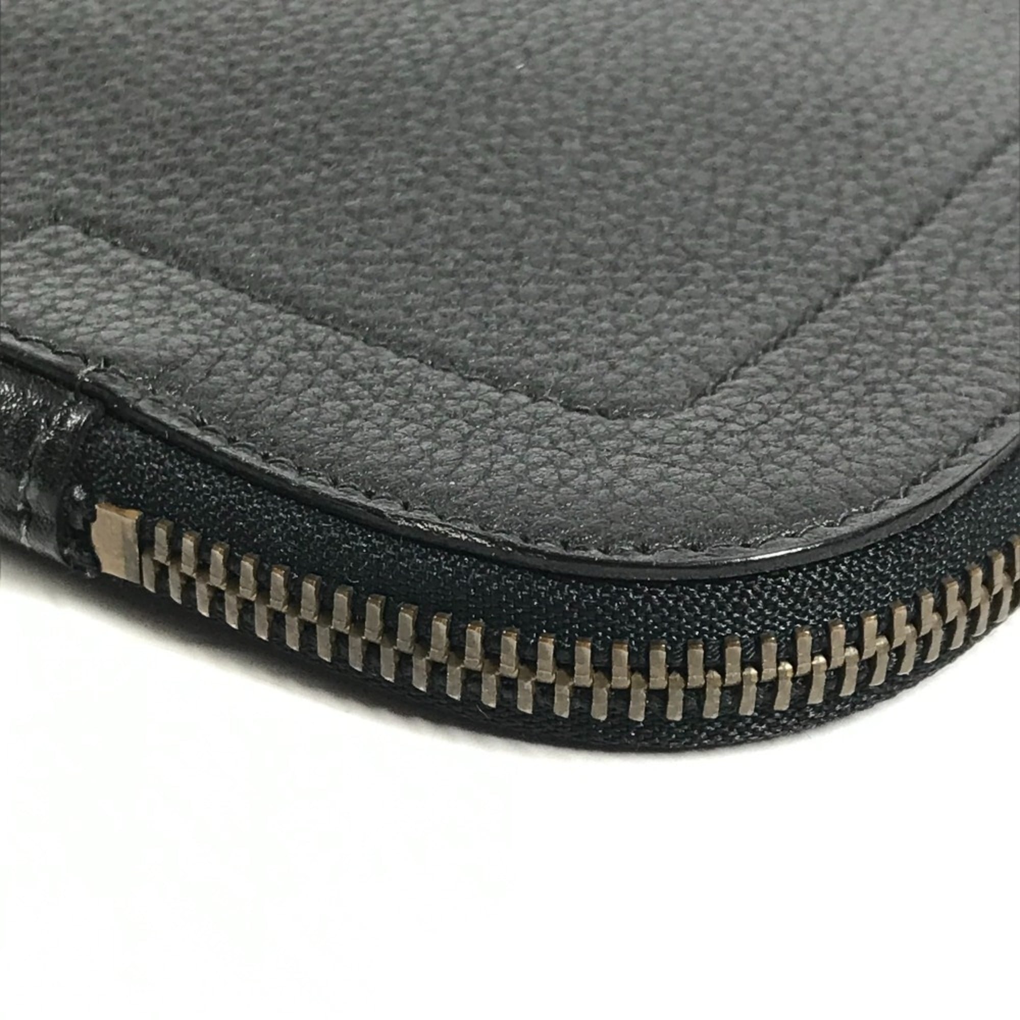 Hermes Black Leather Handbag Tote Bag (Pre-Owned)