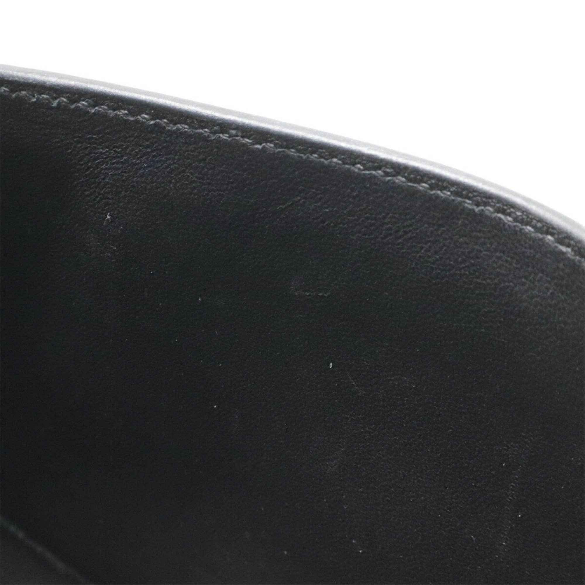 Hermes Black Box Calf Leather Shoulder Bag (Pre-Owned)