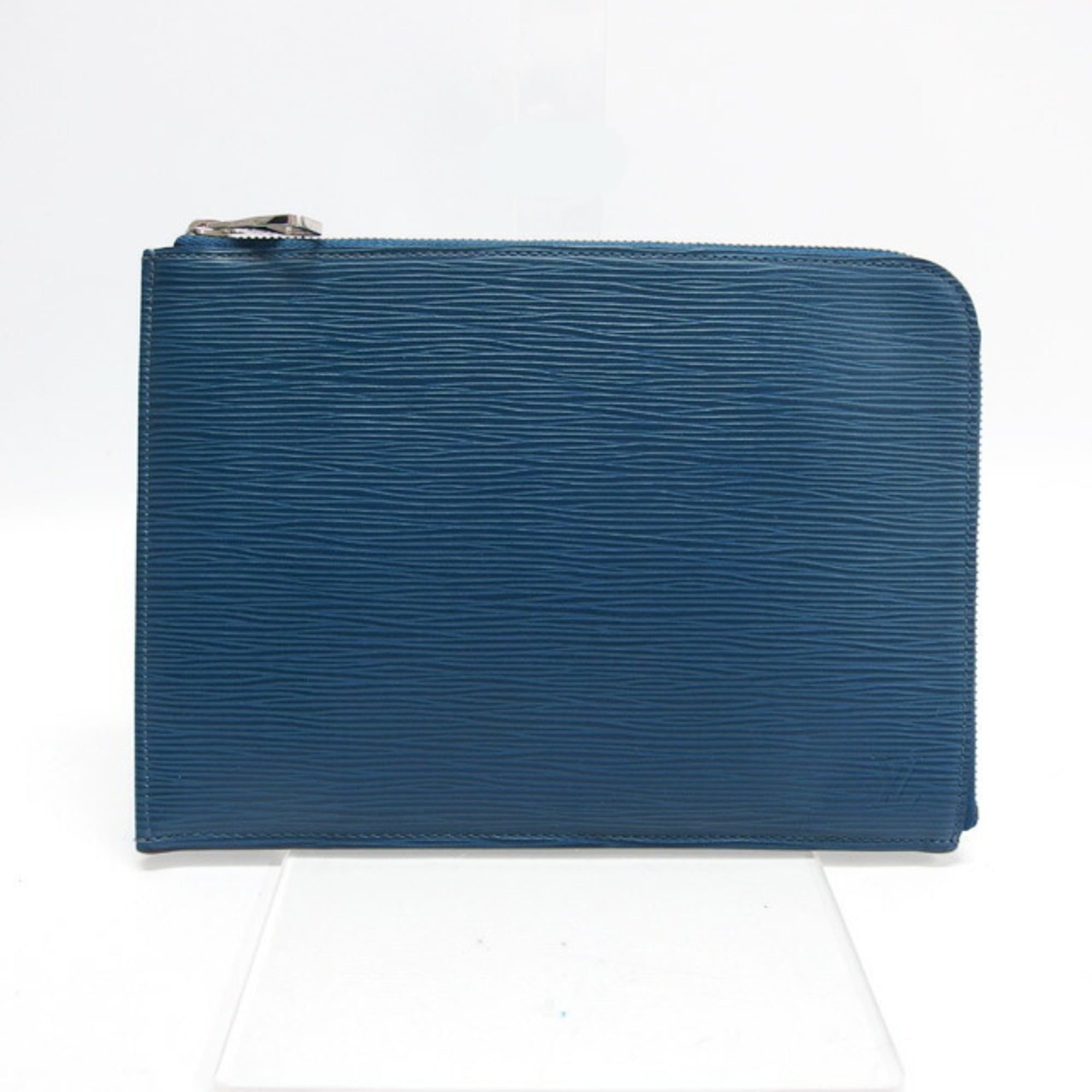 Louis Vuitton Epi Bleu Celeste Epi Leather Clutch Bag Pochette (Pre-Owned)