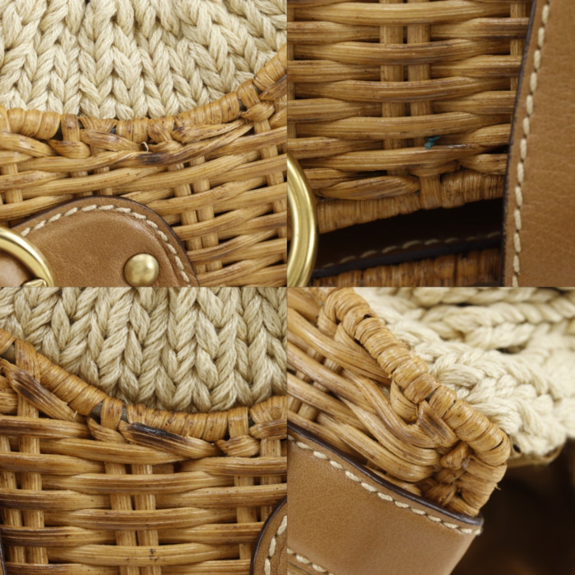 Salvatore Ferragamo Beige Cotton Tote Bag (Pre-Owned)