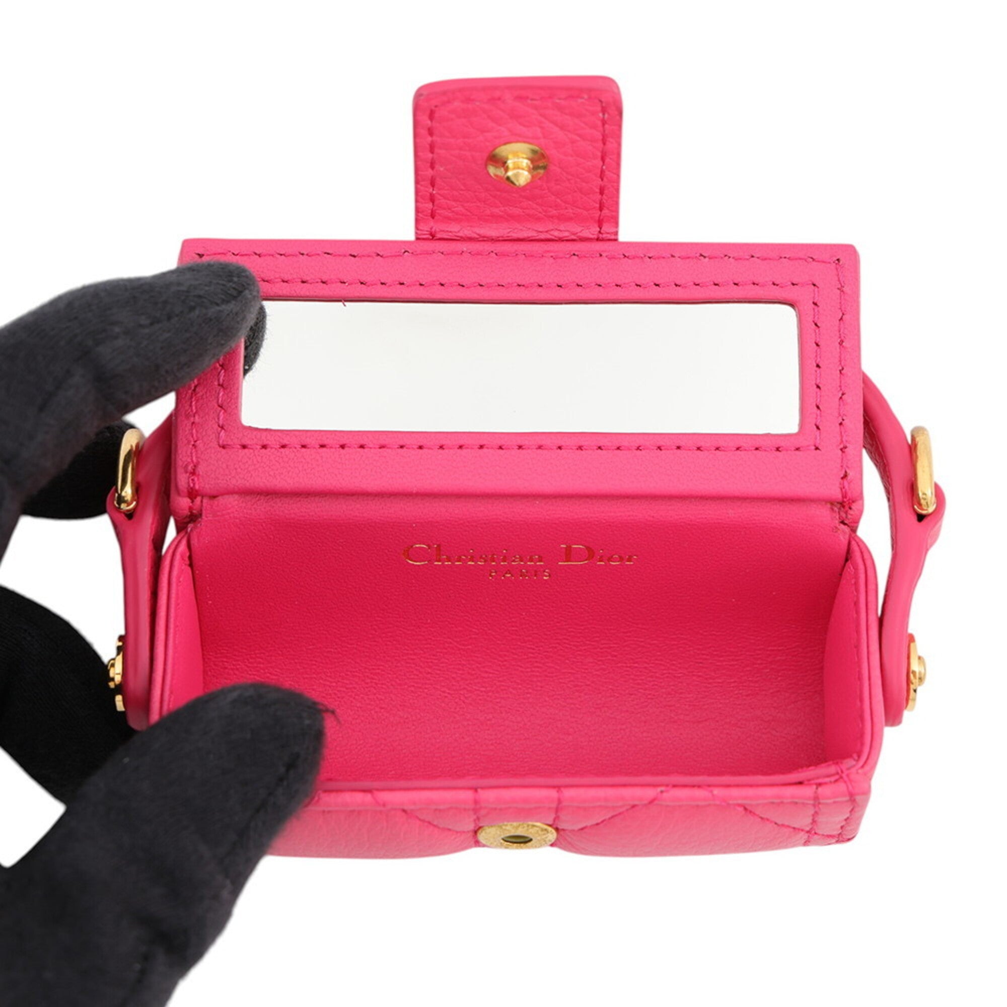 Christian Dior Pink Leather Pouch (Pre-Owned)