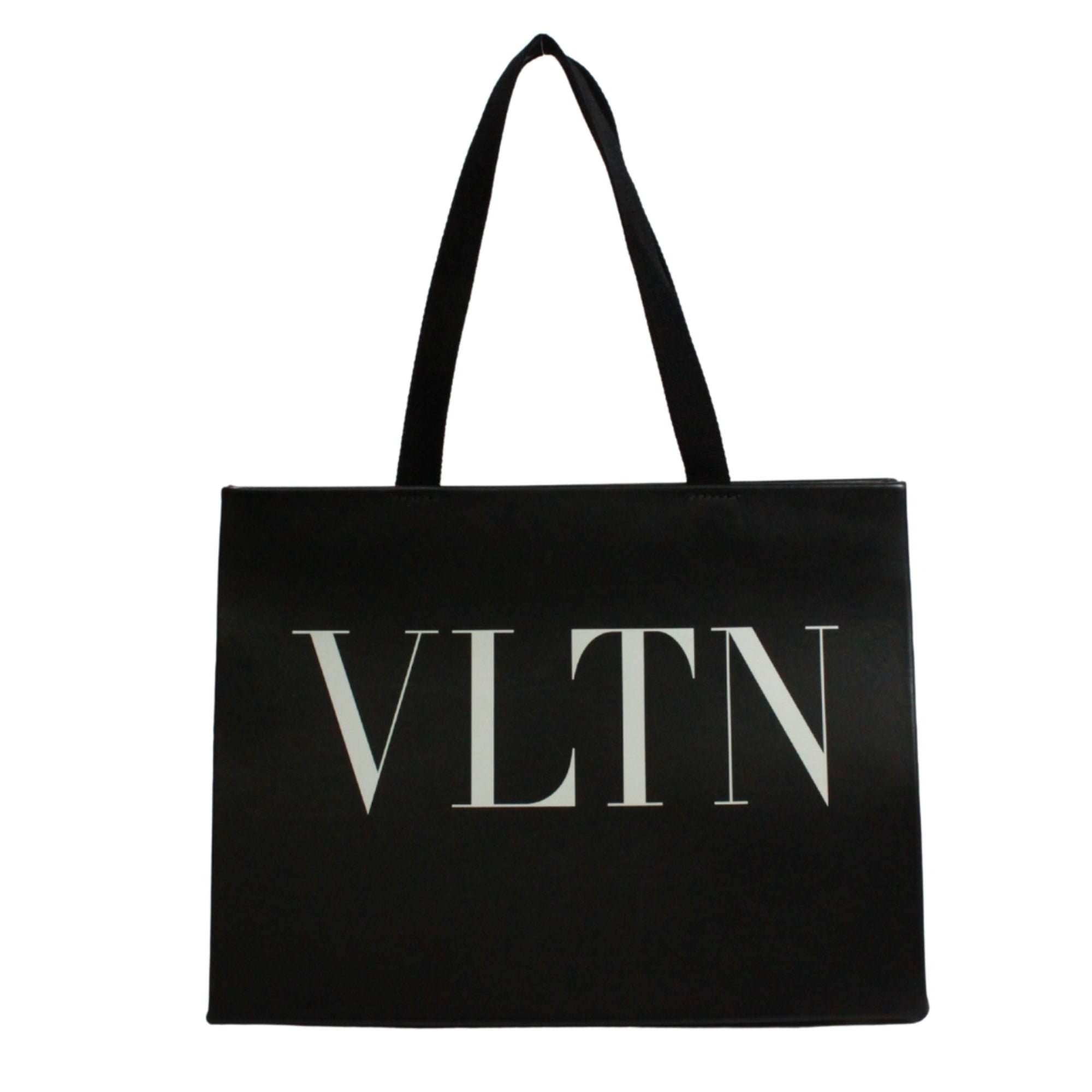 Valentino Black Leather Tote Bag (Pre-Owned)