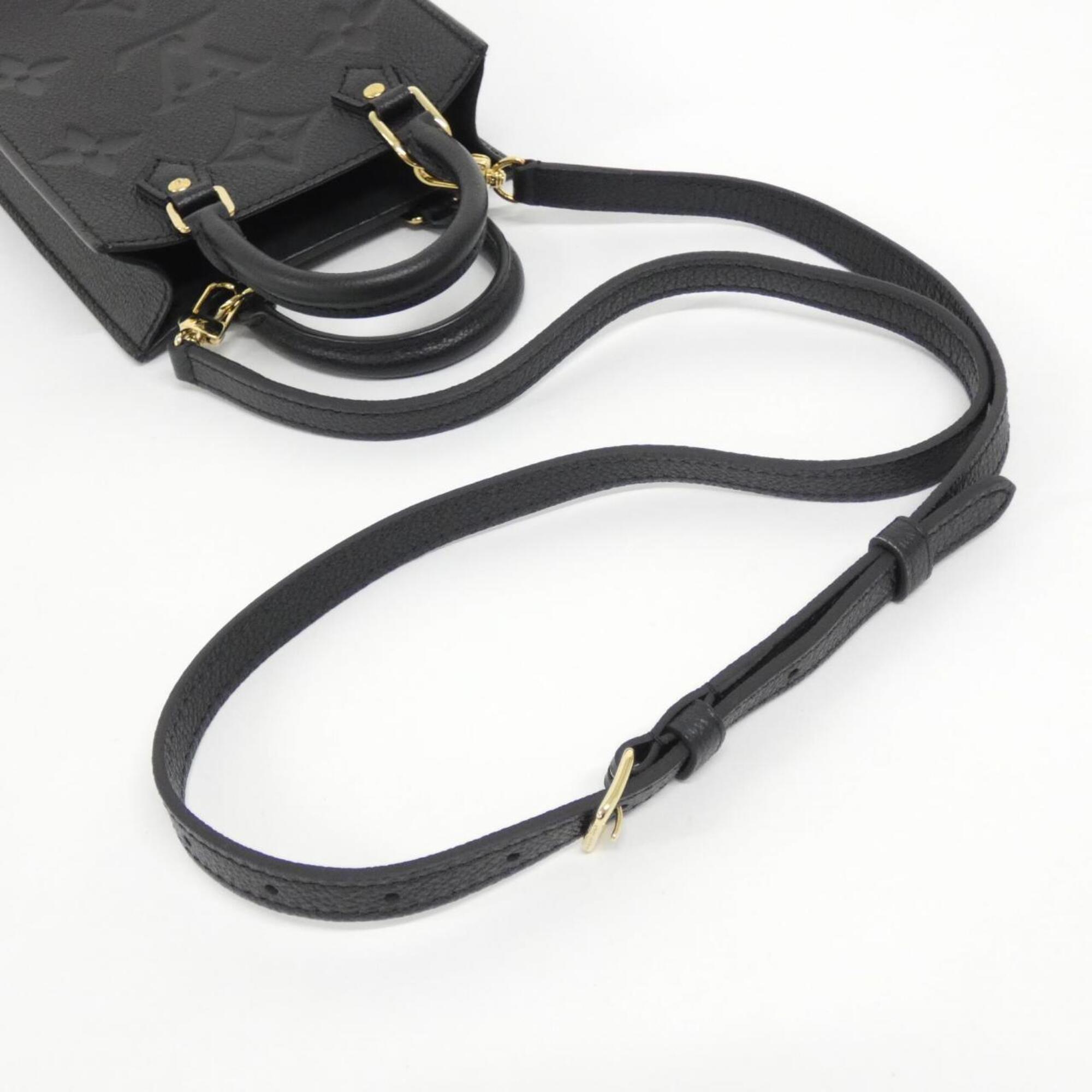 Louis Vuitton Black Leather Handbag (Pre-Owned)
