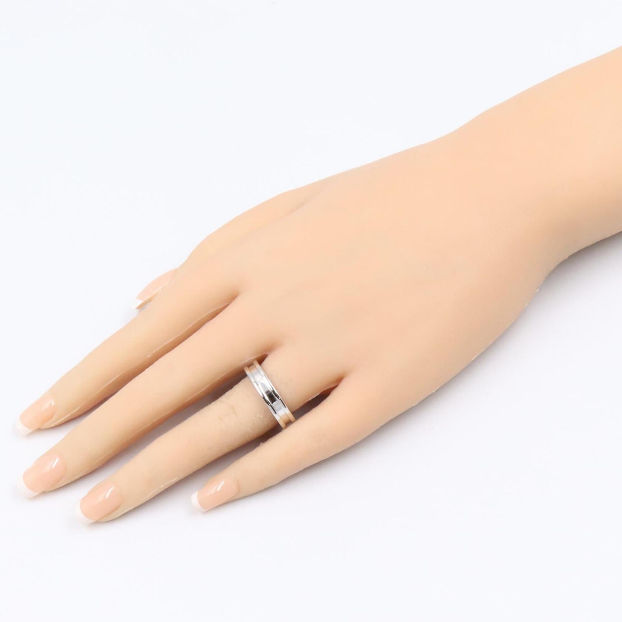 Bvlgari Silver White Gold (18K) Band Ring (Pre-Owned)