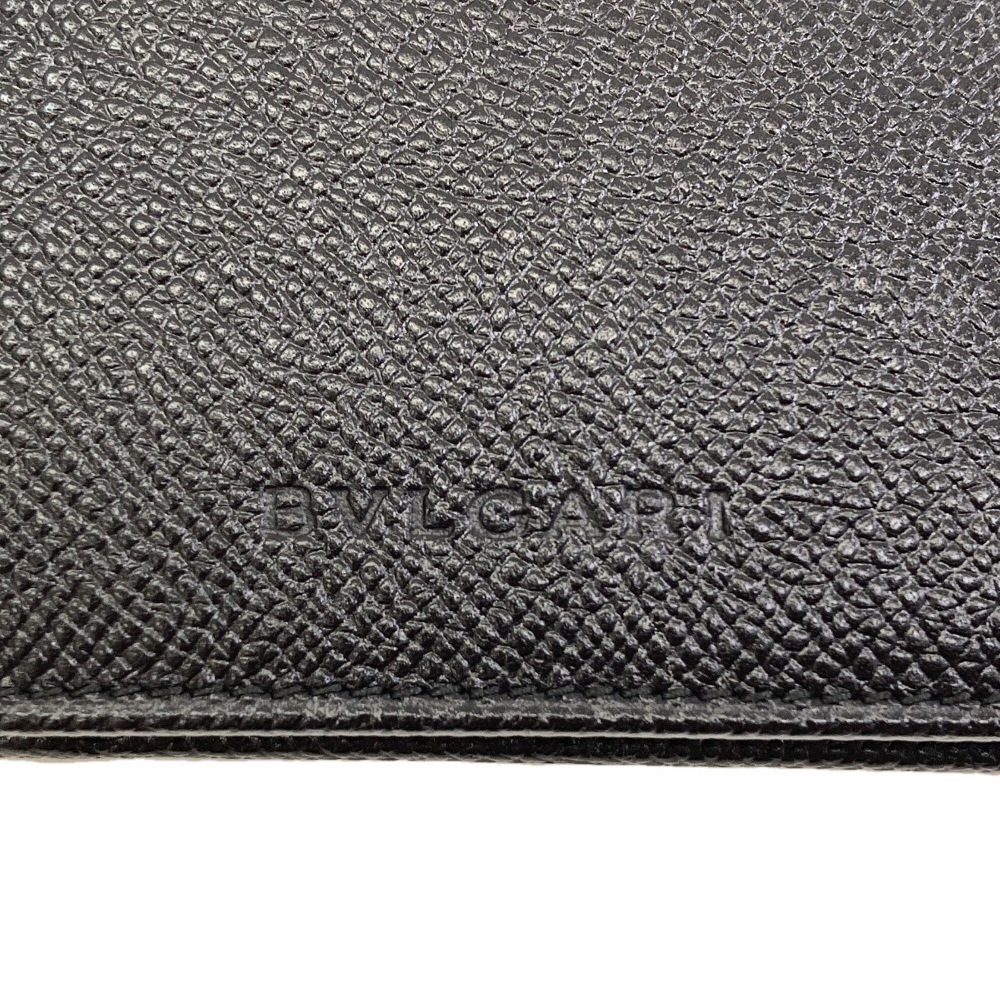 Bvlgari Black Leather Wallet (Bi-Fold) (Pre-Owned)
