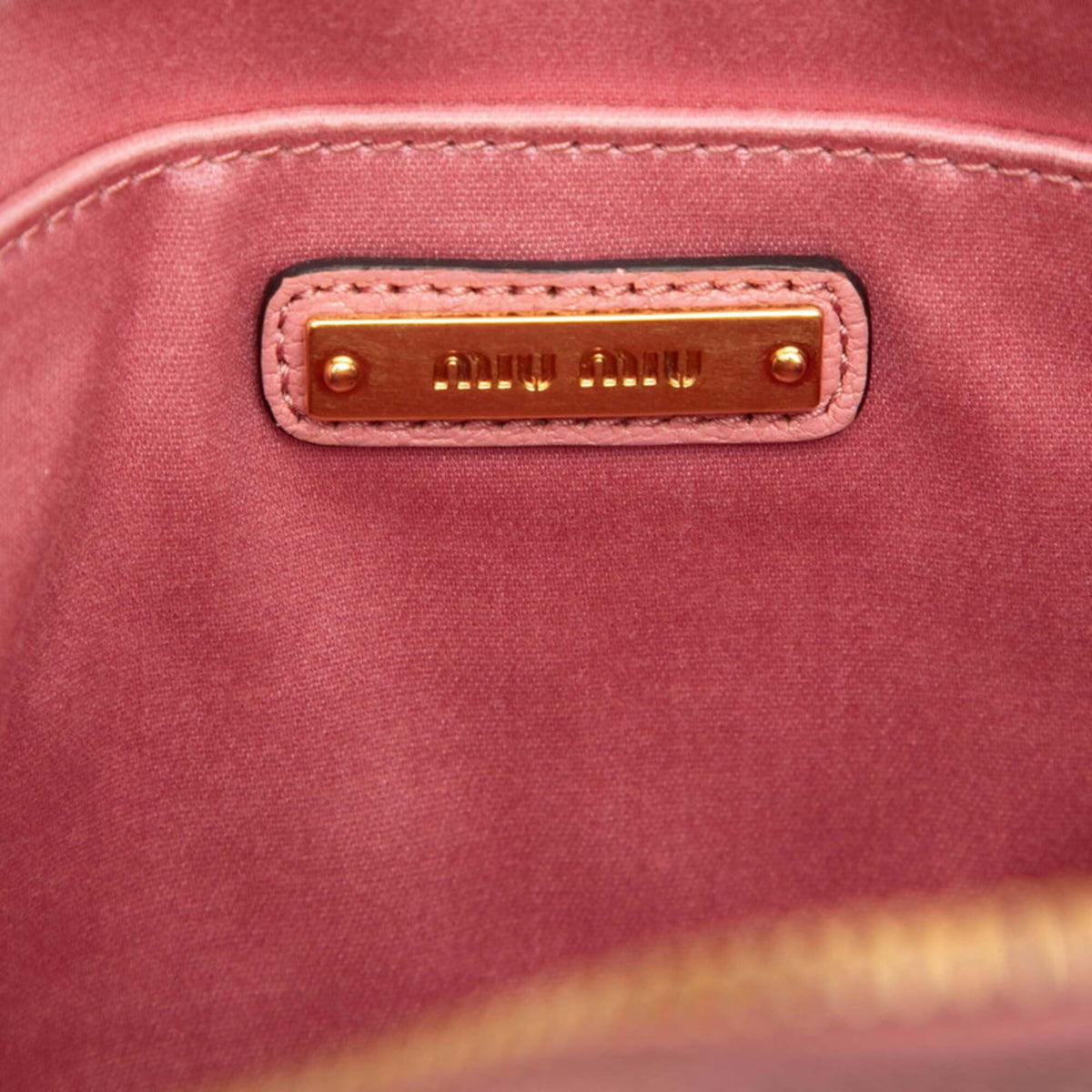 Miu Miu Pink Leather Shoulder Bag (Pre-Owned)